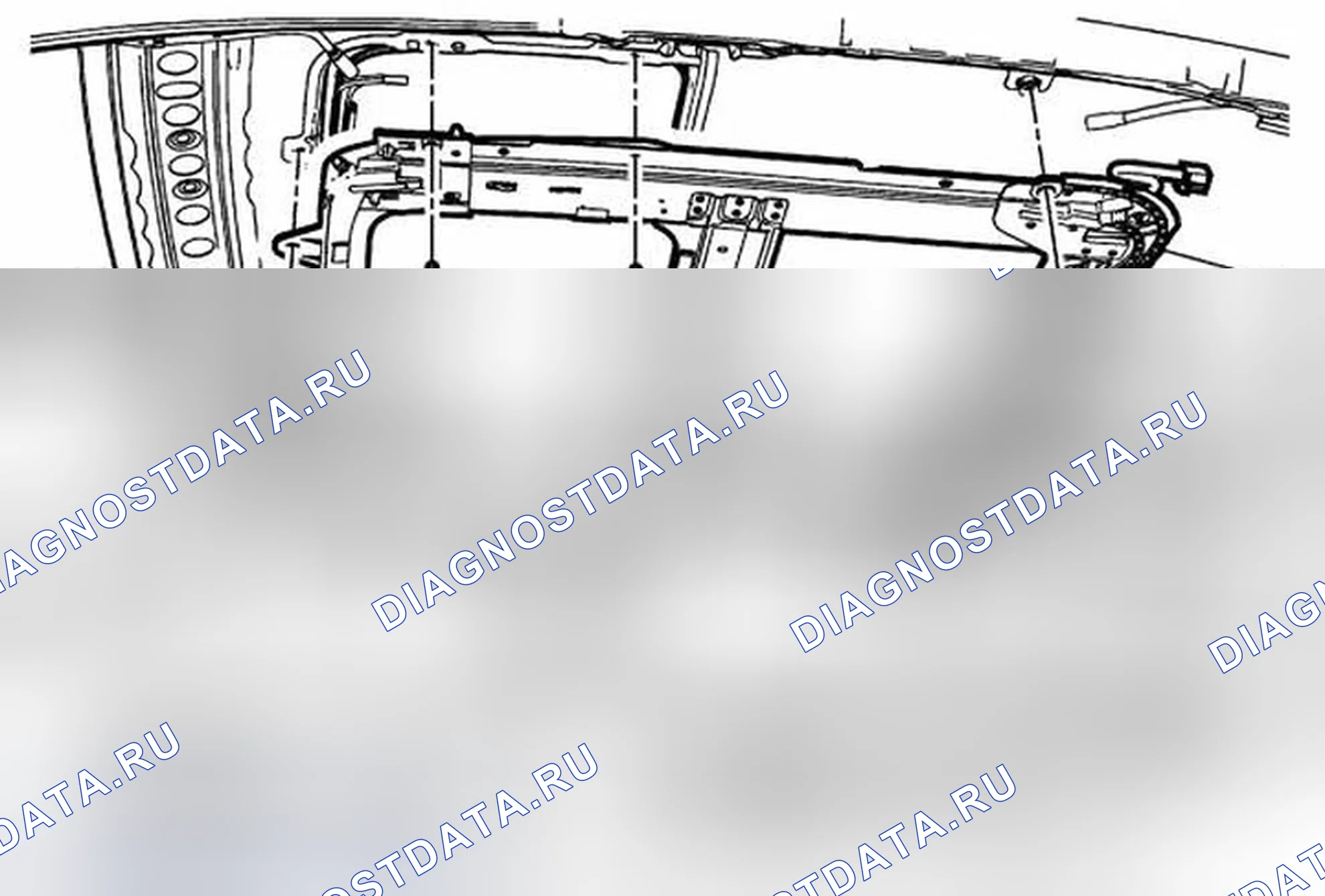 Рис. 5: Замена рамы люка. Cadillac ATS I
