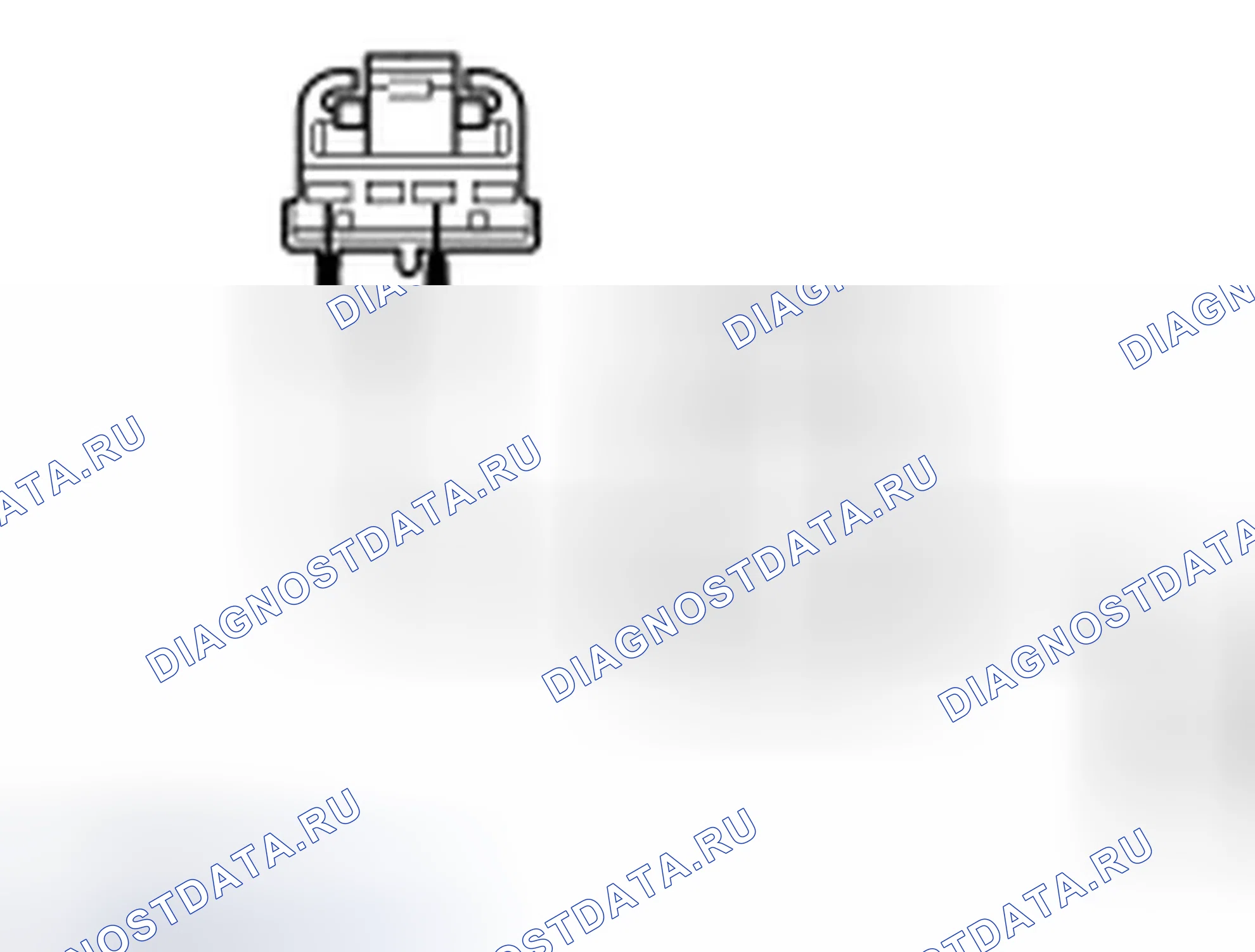 Рис. 54: диагностический тест H: расшифровка кода ошибки B2A25, B2574, OR B2575. Ford Taurus VI
