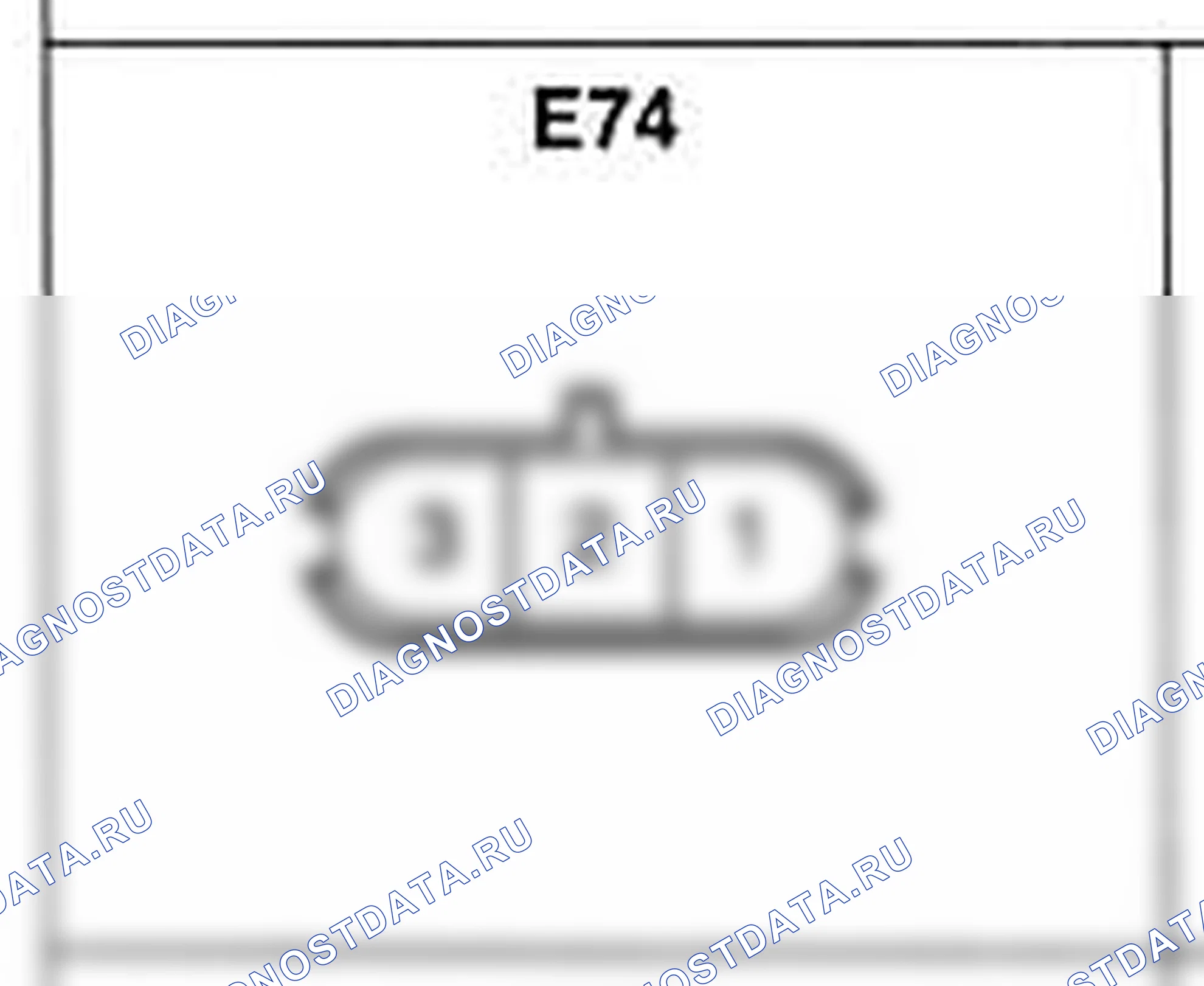 Распиновка разъёма E74 — жгута двигателя. Hyundai H-1 A1
