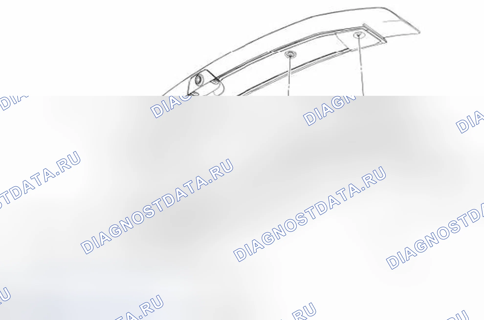 Рис. 20: Спойлер - задний. Ford Mustang V рестайлинг 2
