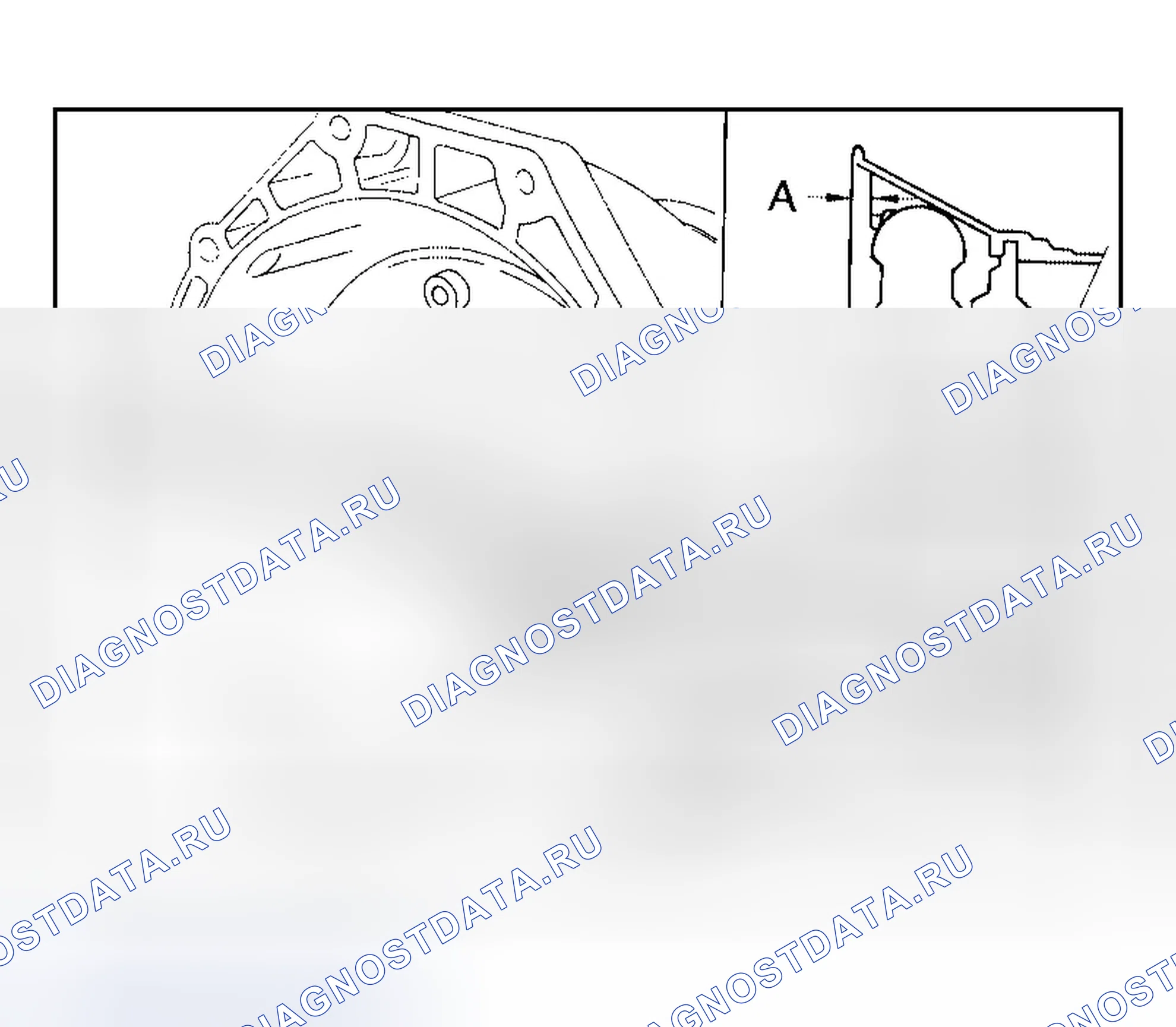 Рис. 217: Установка и проверка гидротрансформатора. Infiniti QX56 I
