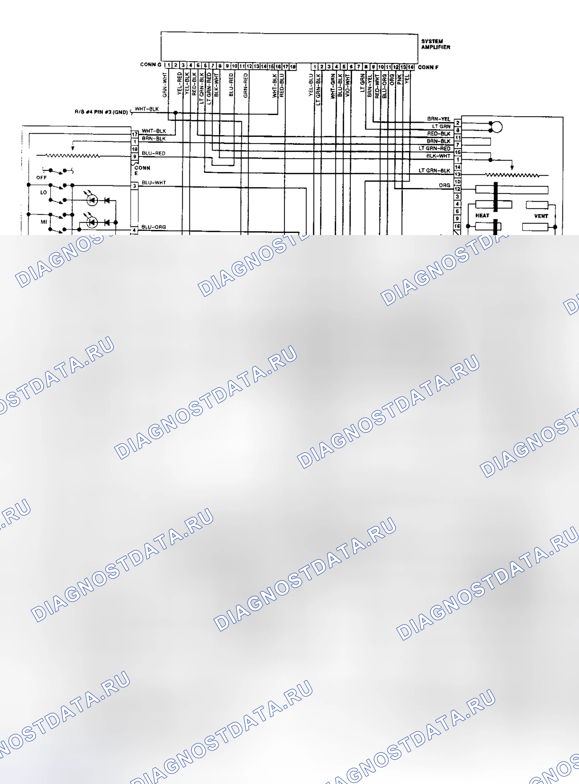 Рис. 3: электросхему (Camry 4-Cyl. - Тип кнопки - 1 из 2). Toyota 4Runner II