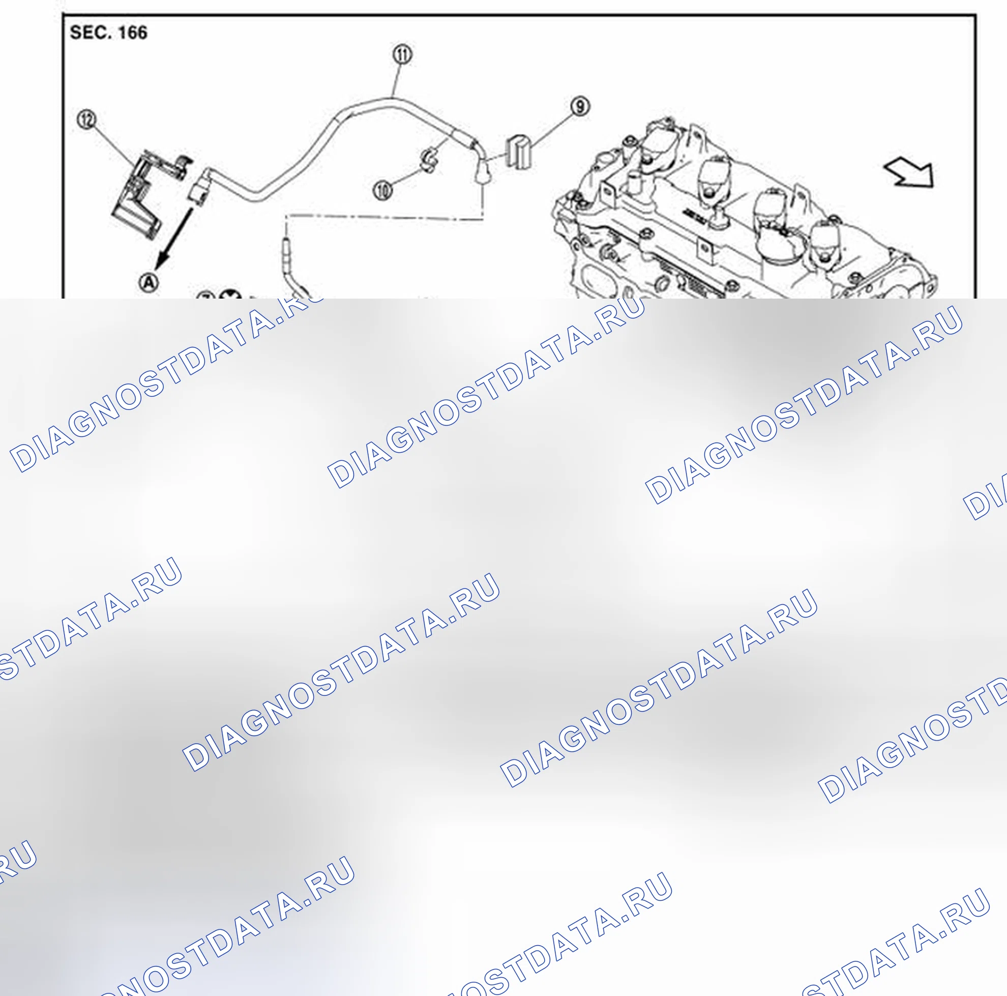 Рис. 345: Разнесенный вид. Nissan Pathfinder IV рестайлинг