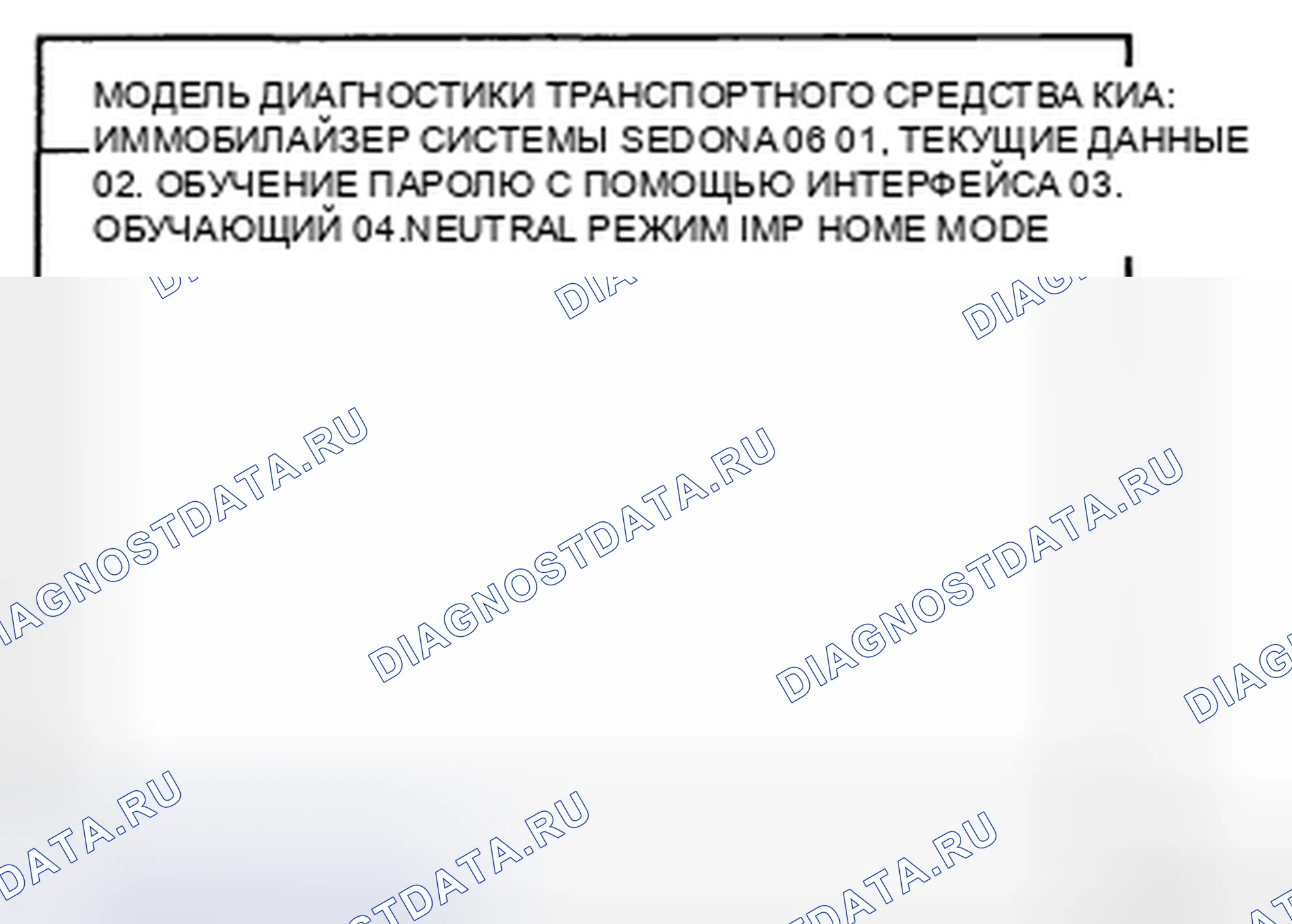 Рис. 163: ФУНКЦИЯ LIMP HOME. Kia Sedona II