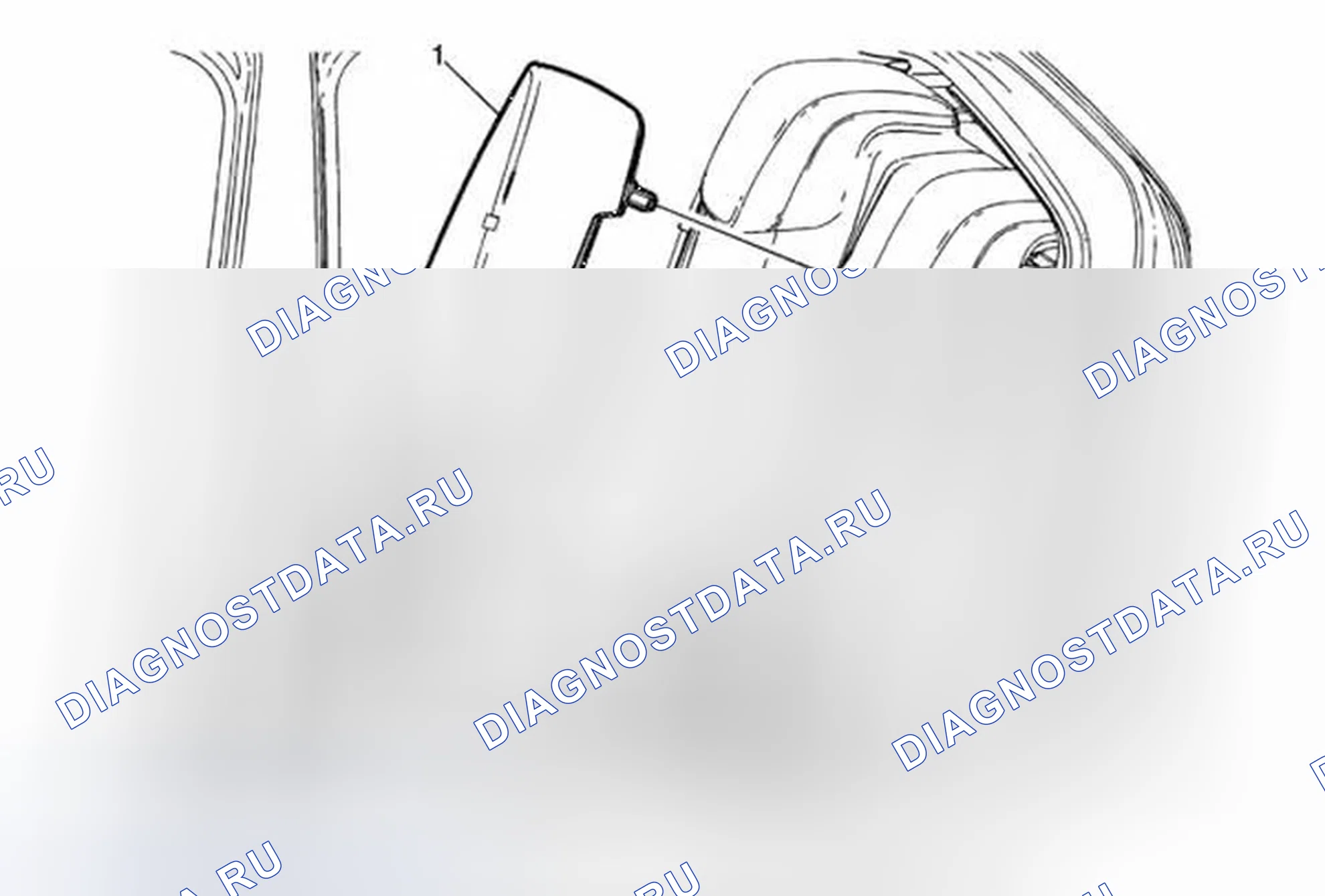 Рис. 28: Замена спинки заднего сиденья (AYF). Buick Encore I