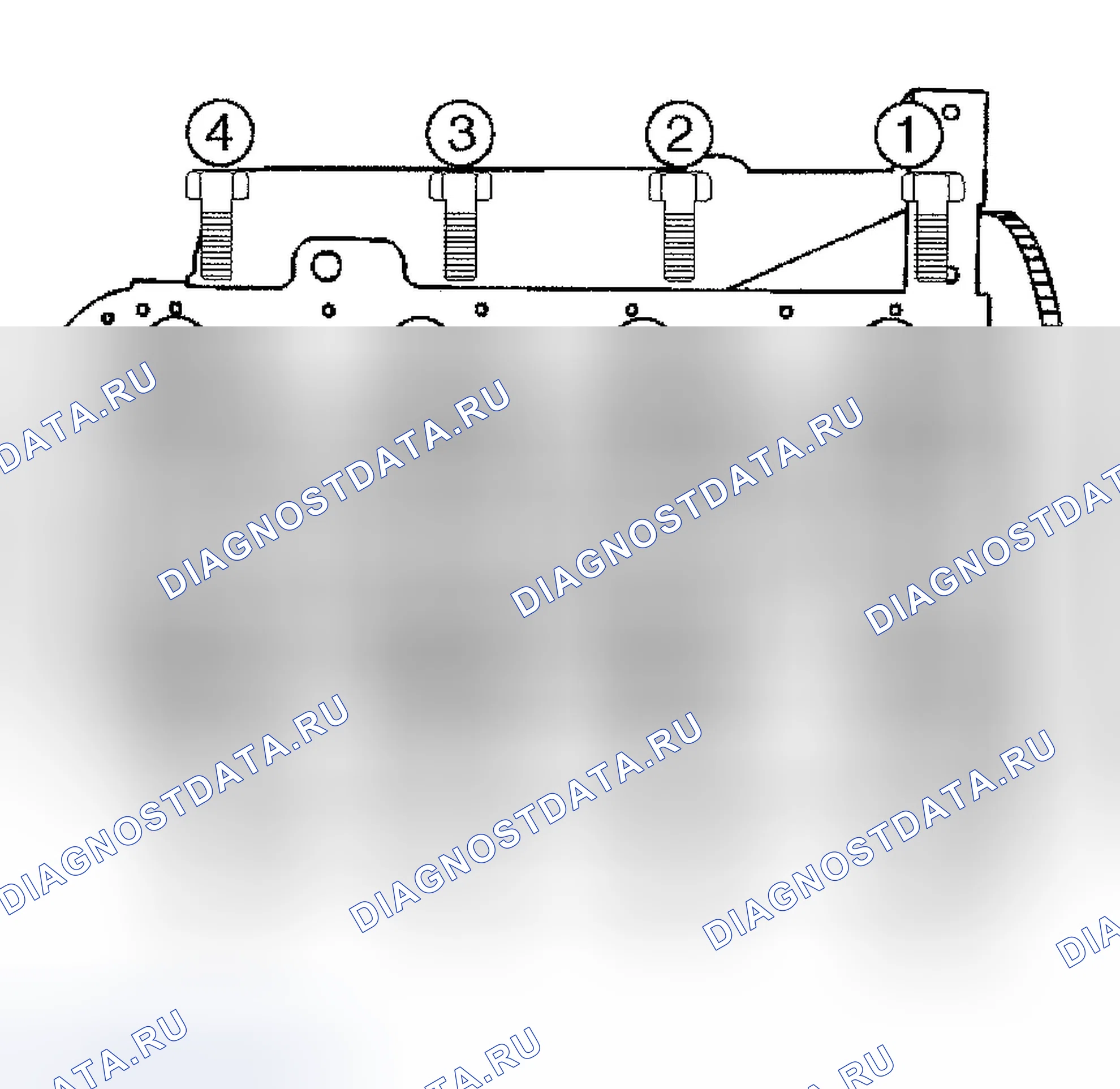 Рис. 24: Зазор главного подшипника. Isuzu Axiom I