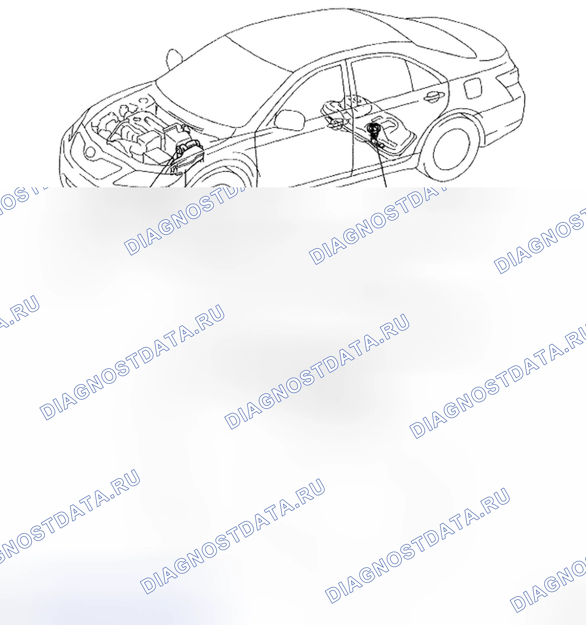 Рис. 19: РАСПОЛОЖЕНИЕ ДЕТАЛЕЙ. Toyota Camry XV40