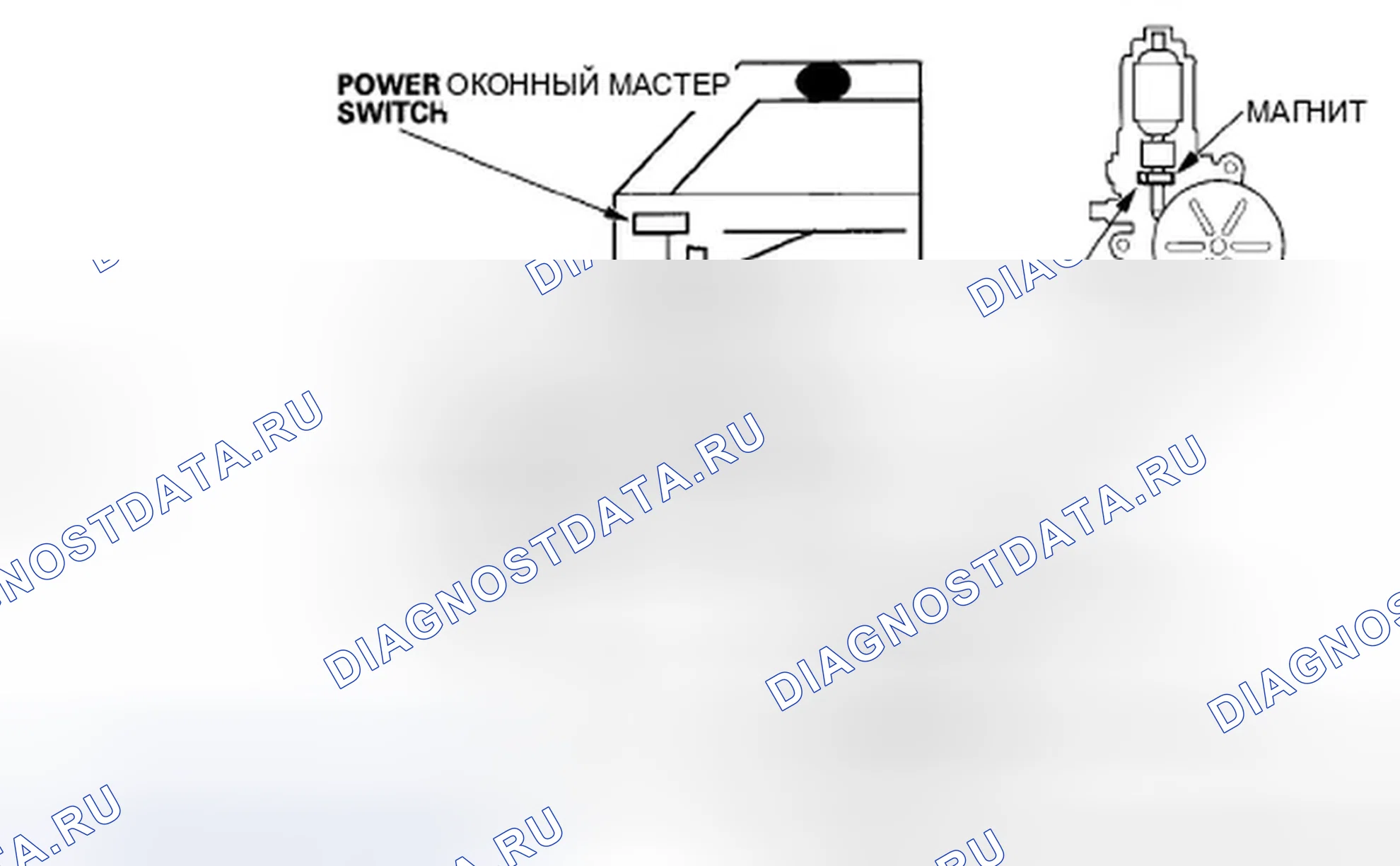 Рис. 1: Работа в автоматическом реверсе (кроме моделей Dx и 2-дверь Dx-G). Honda Civic VIII