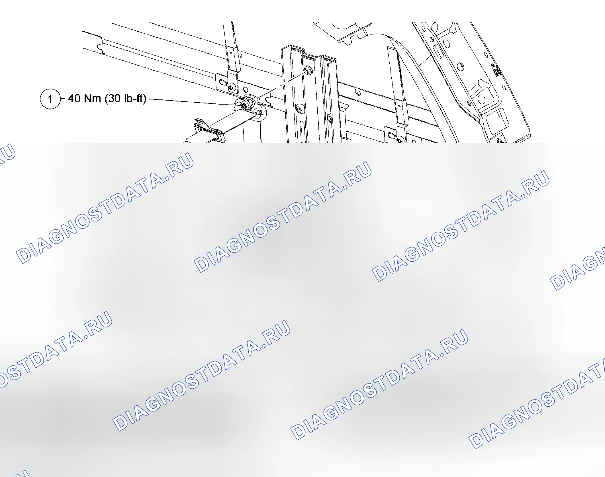 Рис. 73: Со съемной анкерной пряжкой (ранняя сборка). Ford Pickup F350 Super Duty 