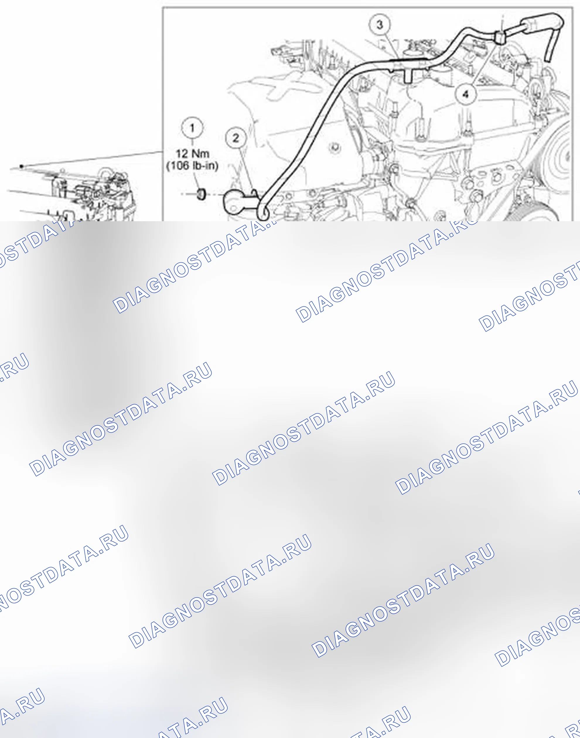 Рис. 552: Кабели для аккумуляторов - 2,5 л. Ford Escape I рестайлинг 2