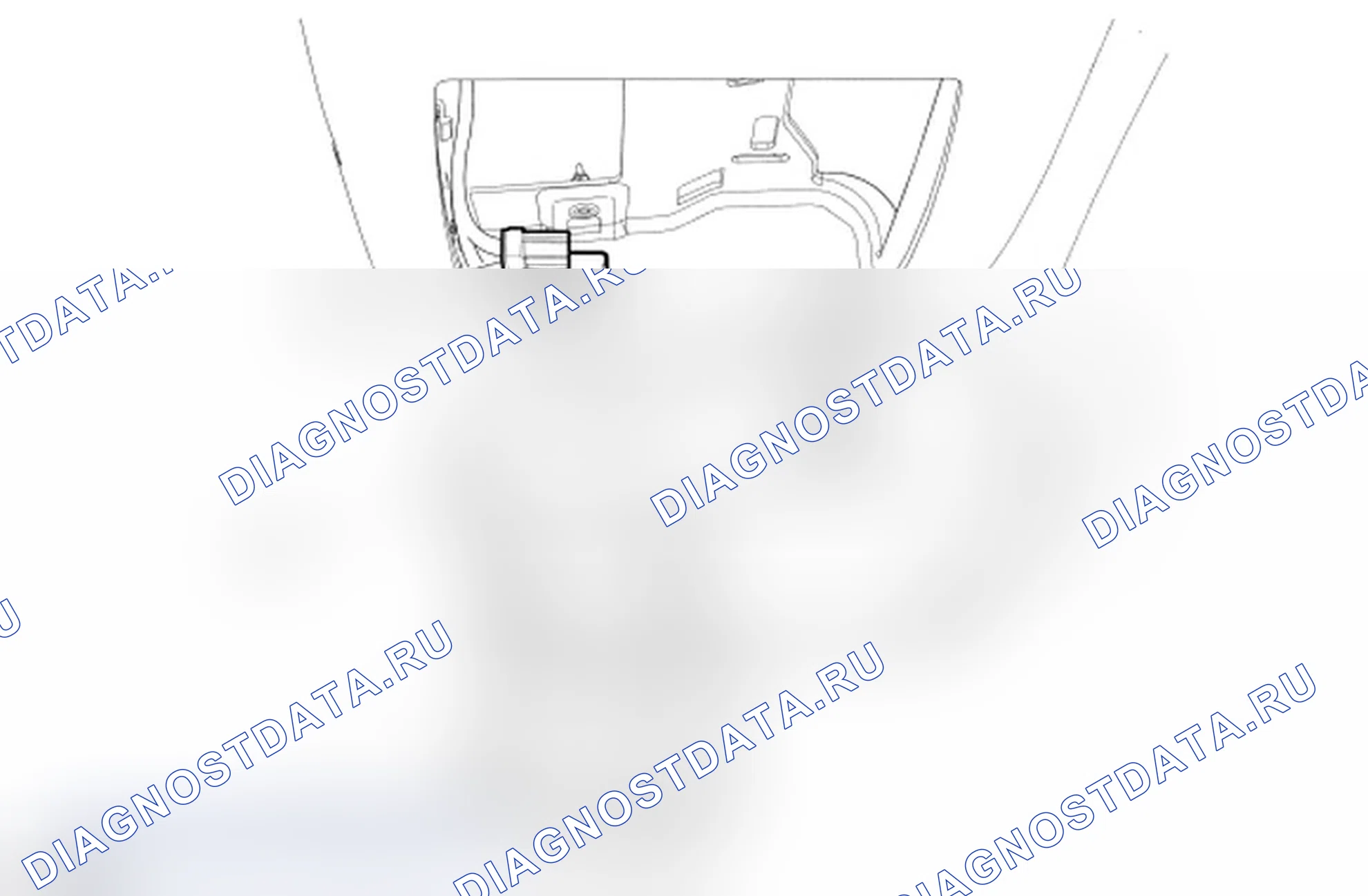 Рис. 18: Внутренняя лампа. Ford Edge I