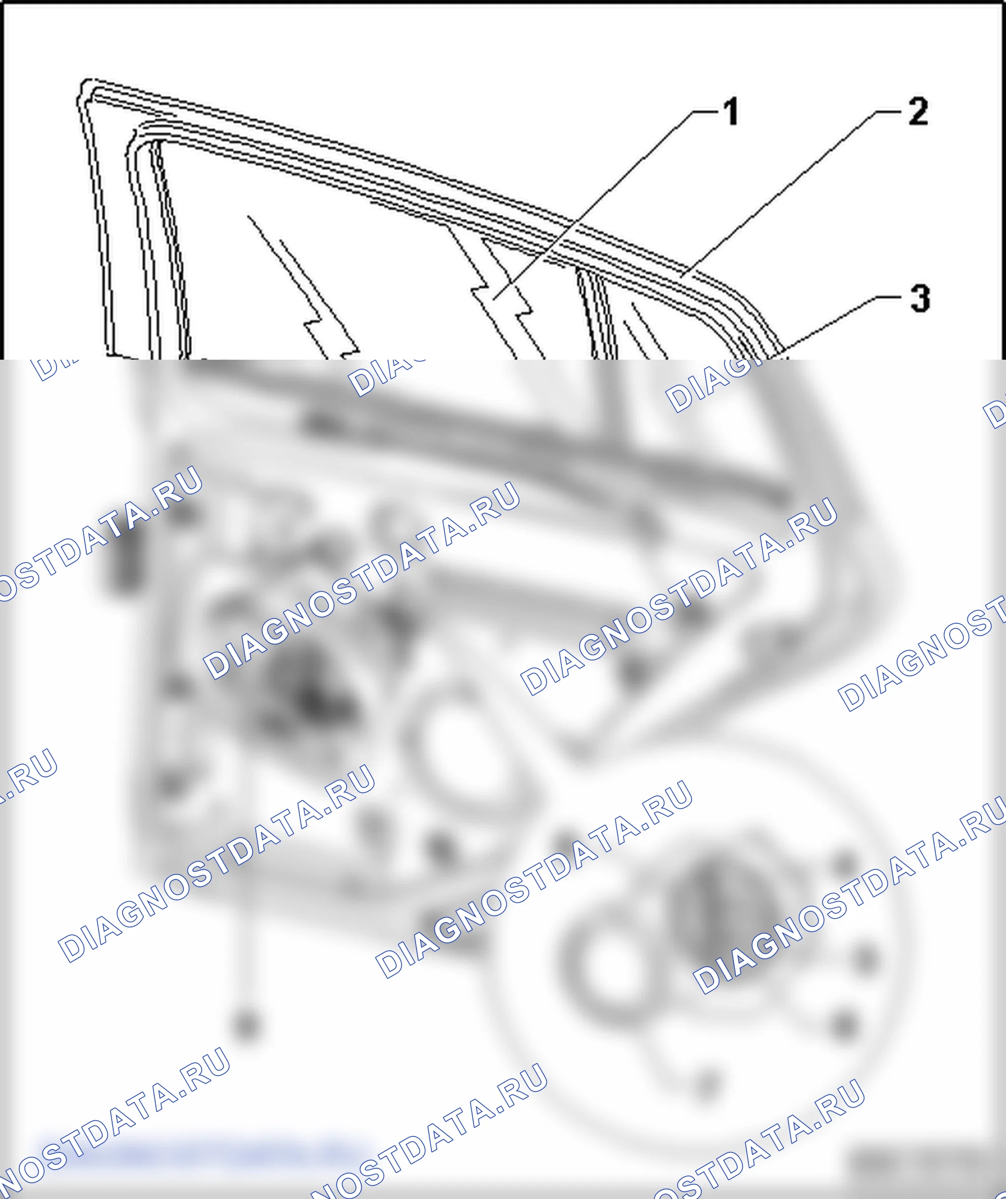 Стекла задних дверей. Volkswagen Golf Plus I