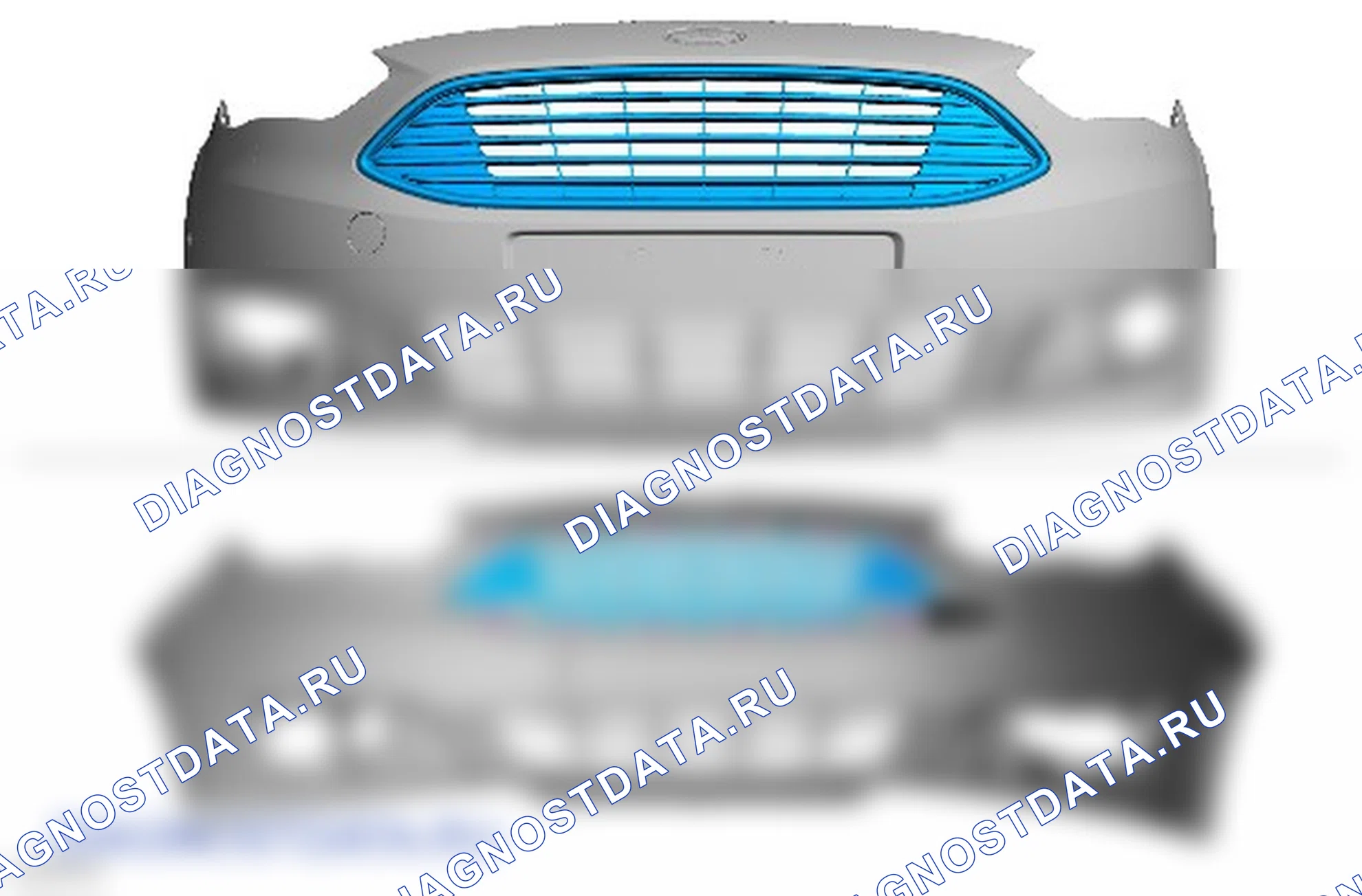 Разборка и сборка кожуха переднего бампера. Ford Grand C-MAX II рестайлинг