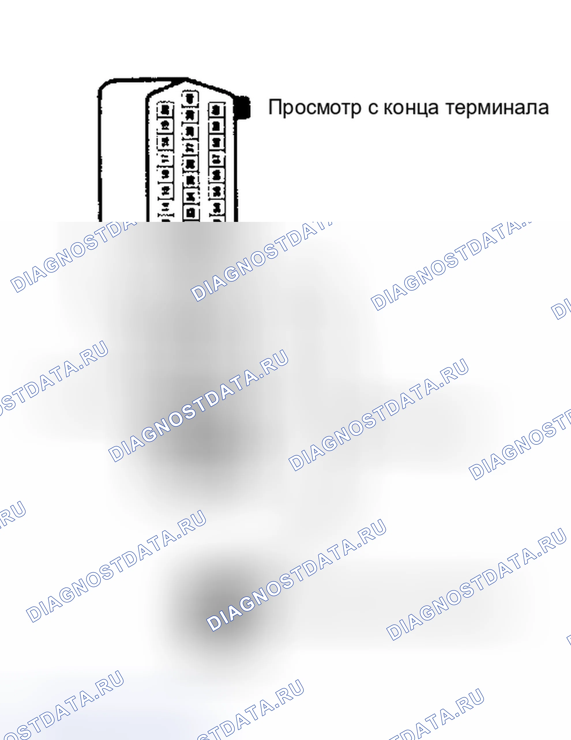 Рис. 138: Подключение омметра к датчику скорости и разъему 60-контакт. Chrysler New Yorker Turbo 