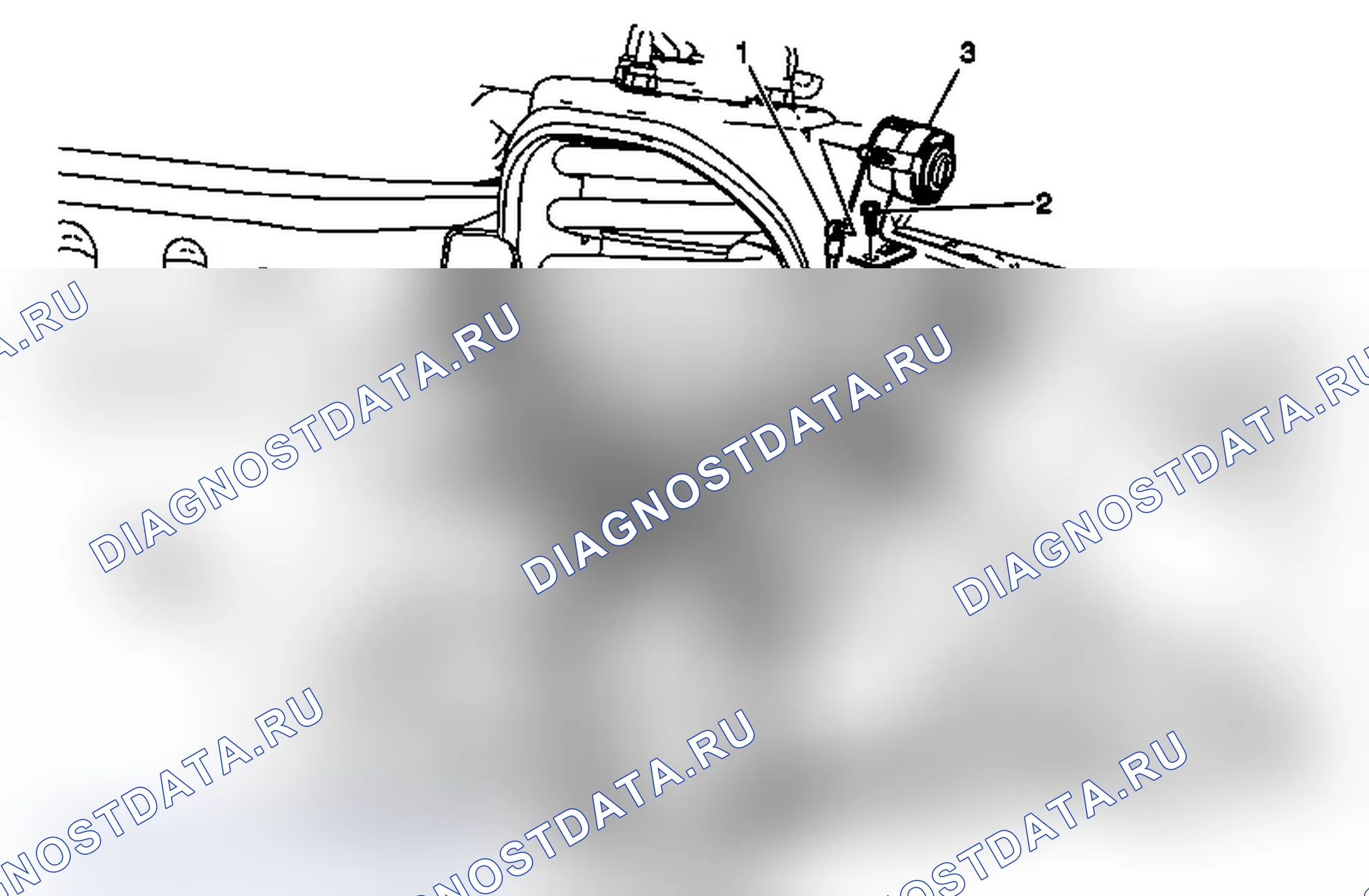 Рис. 6: Замена датчика положения передней части электронной подвески. Chevrolet Tahoe III