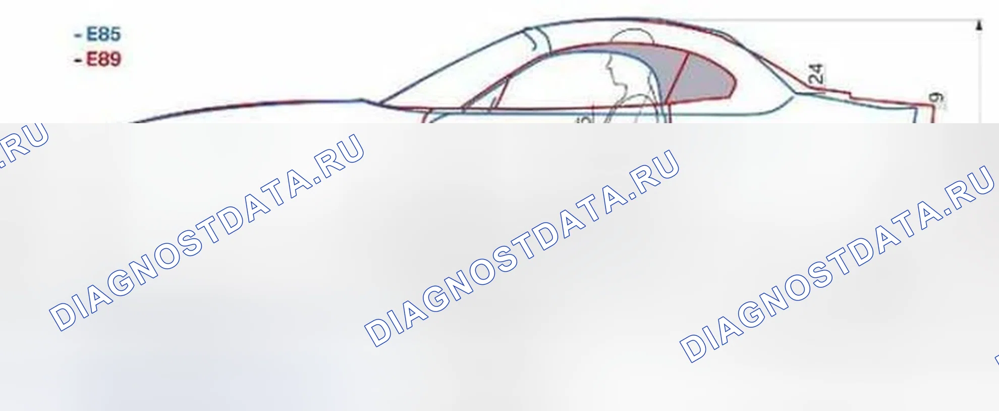 Рис. 149: Размеры. BMW Z4 E89