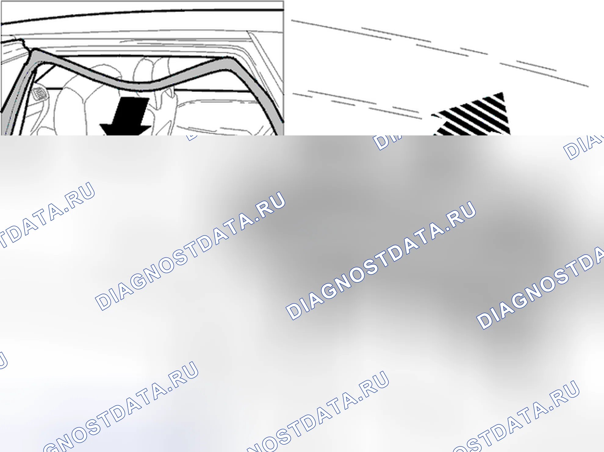 Рис. 33: Снятие ламп считывания (сзади). Volvo S40 I рестайлинг
