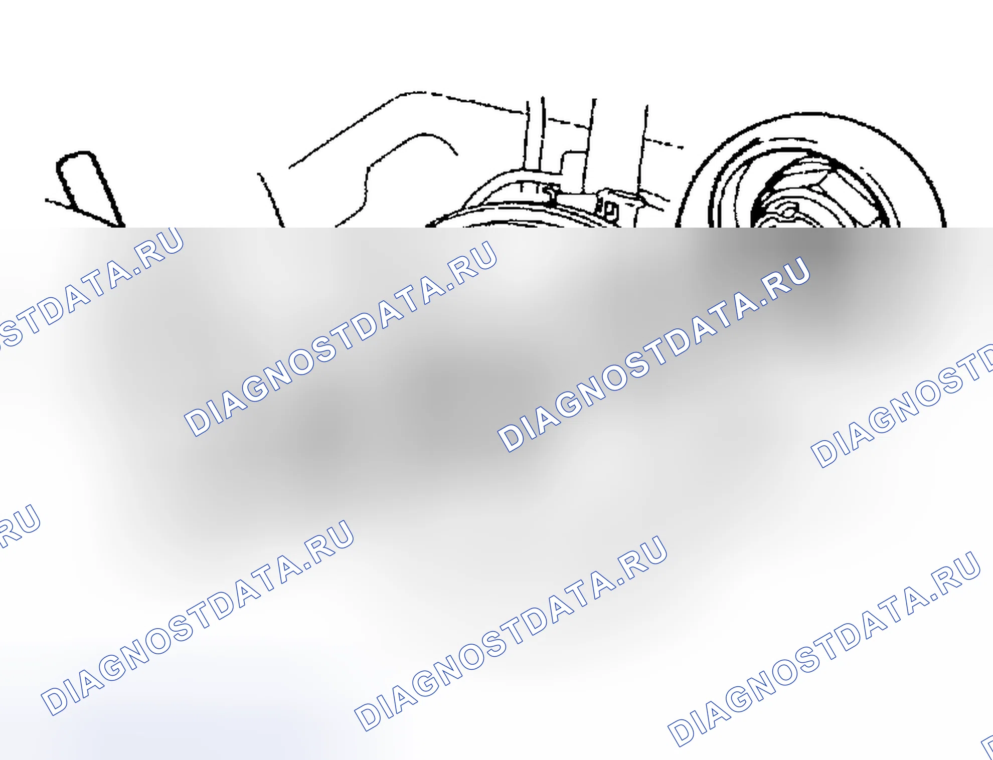 Рис. 18: Примечание по снятию контргайки. Mazda Protege BJ