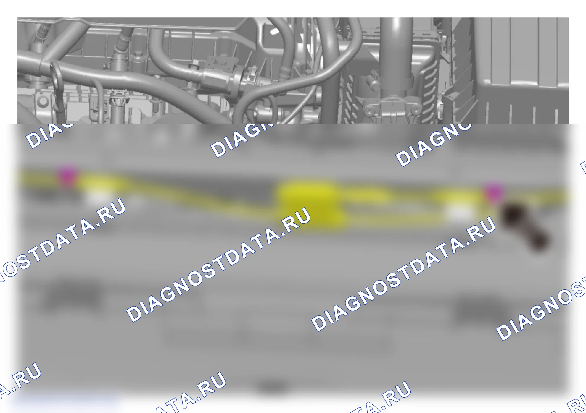 Как снять и установить тягу замка капота двигателя — Wey V9X. Wey V9X I
