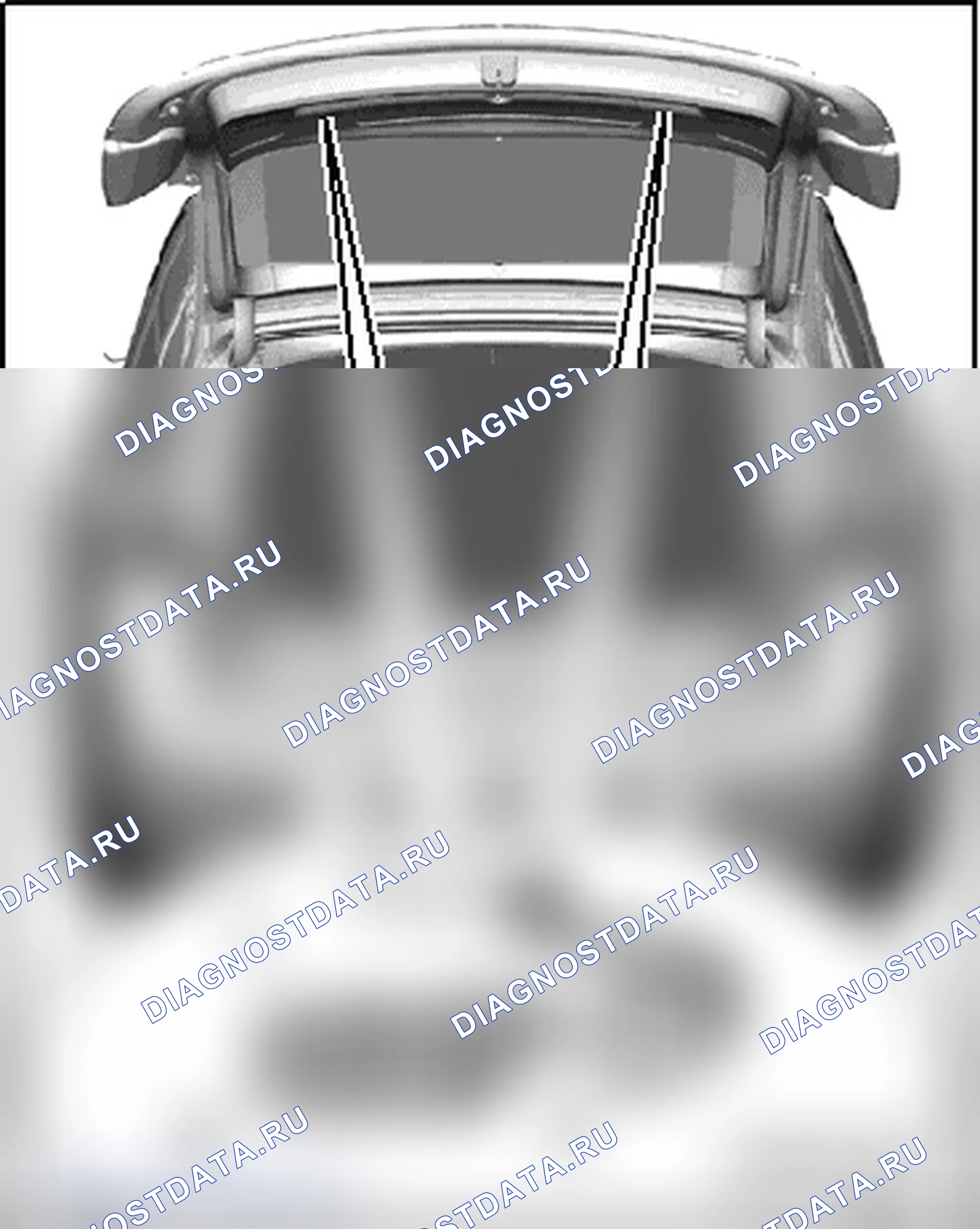 Рис. 56: ФОНАРИ БАГАЖНОГО ОТДЕЛЕНИЯ И ЗАДНЕЙ КРЫШКИ. Audi Q7 4L рестайлинг