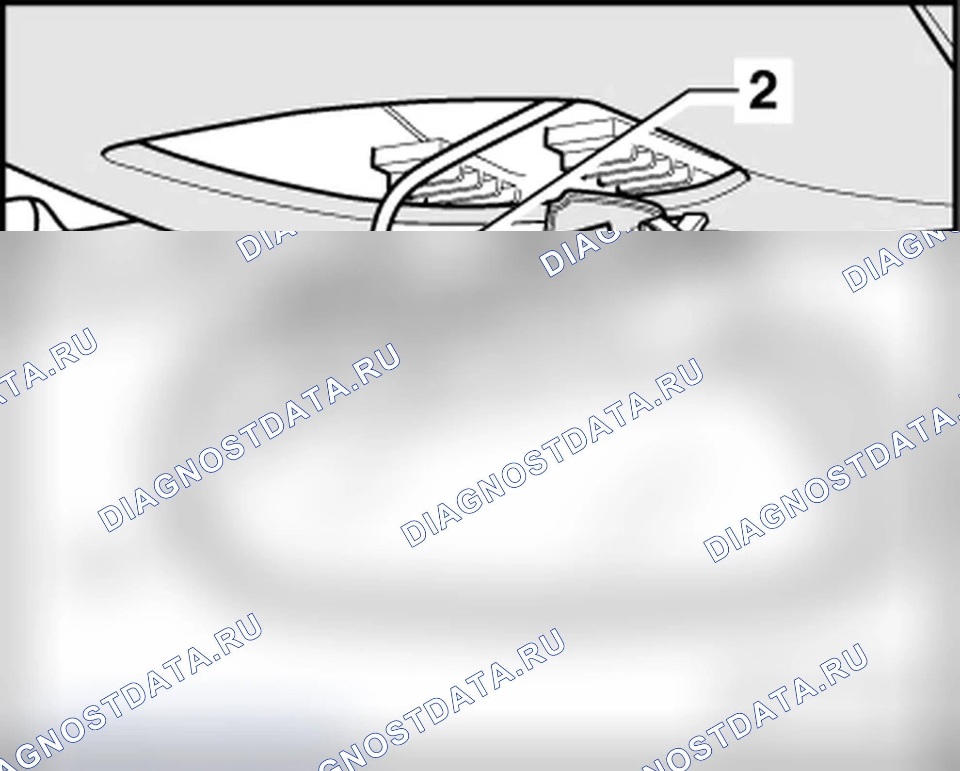 Рис. 5: ВНУТРЕННЕЕ ЗЕРКАЛО ЗАДНЕГО ВИДА. Volkswagen New Beetle A4 рестайлинг