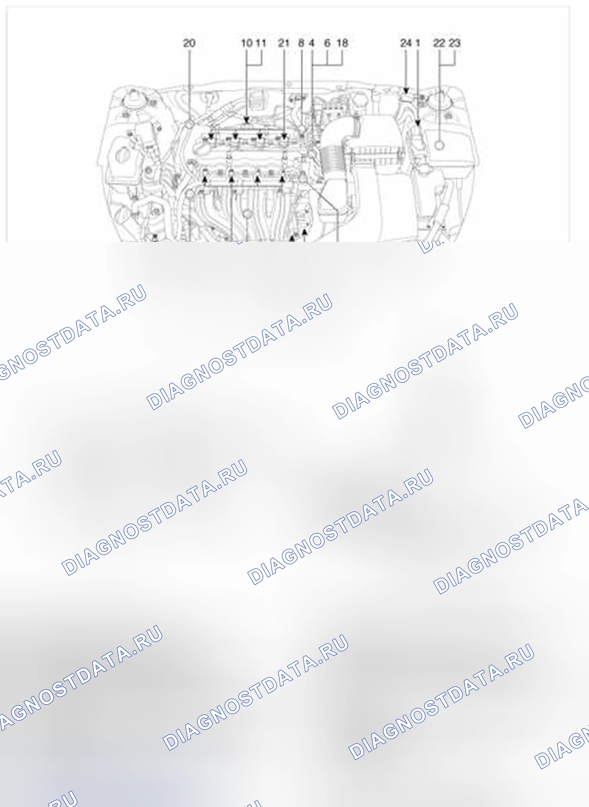 Рис. 50: Расположение компонентов. Kia Optima III