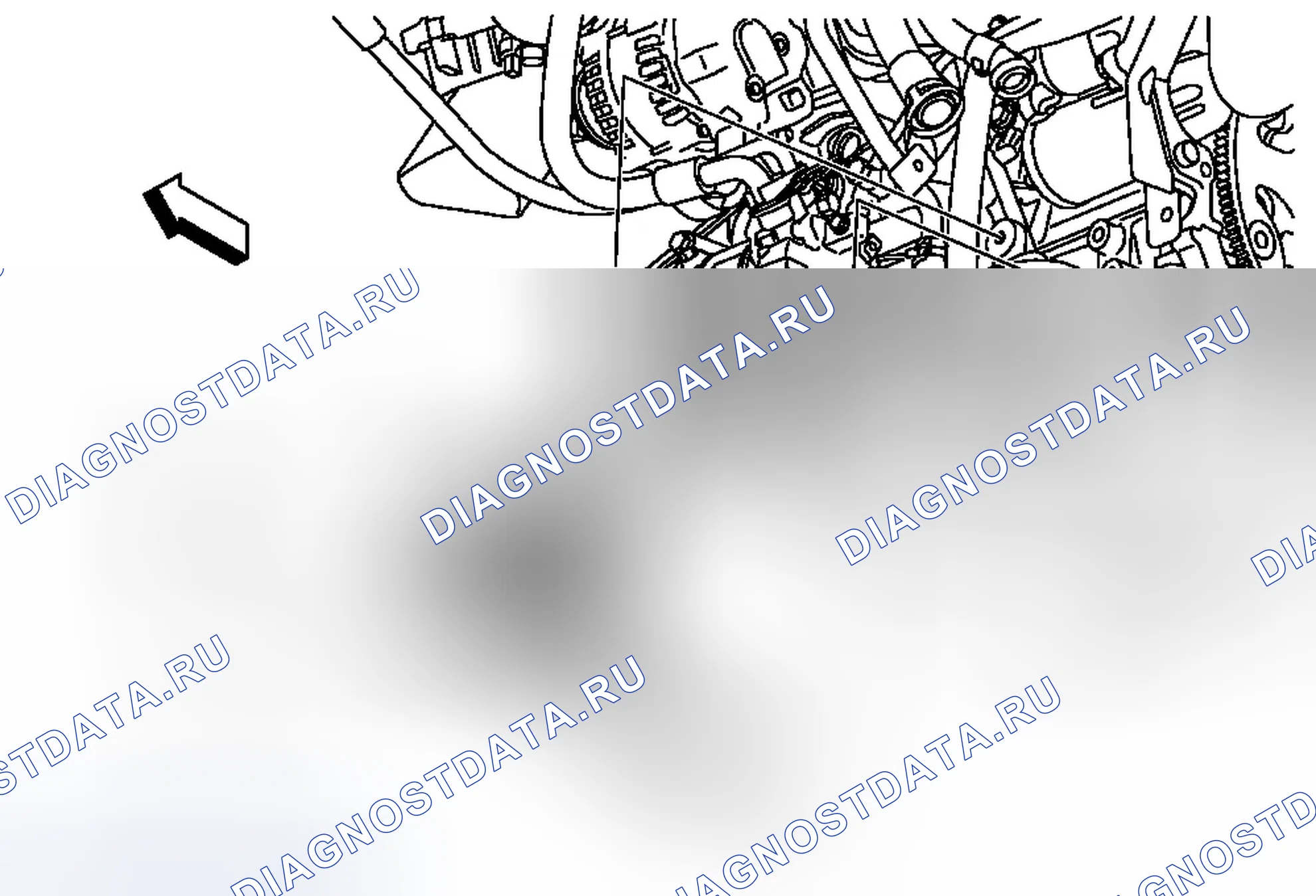 Рис. 34: Замена насоса впрыска вторичного воздуха. Cadillac SRX II