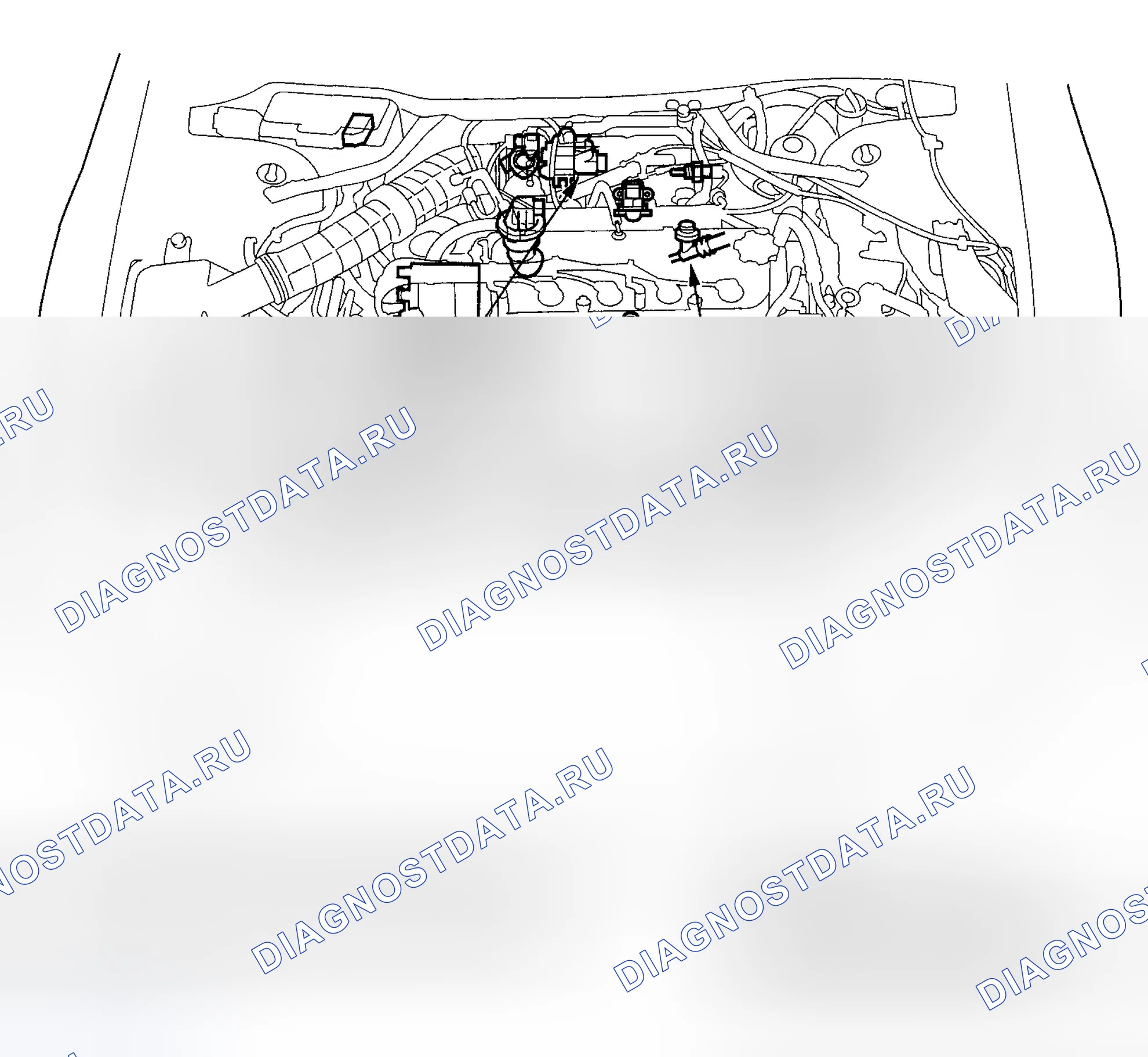 Рис. 60: Указатель расположения компонентов. Honda Accord VI