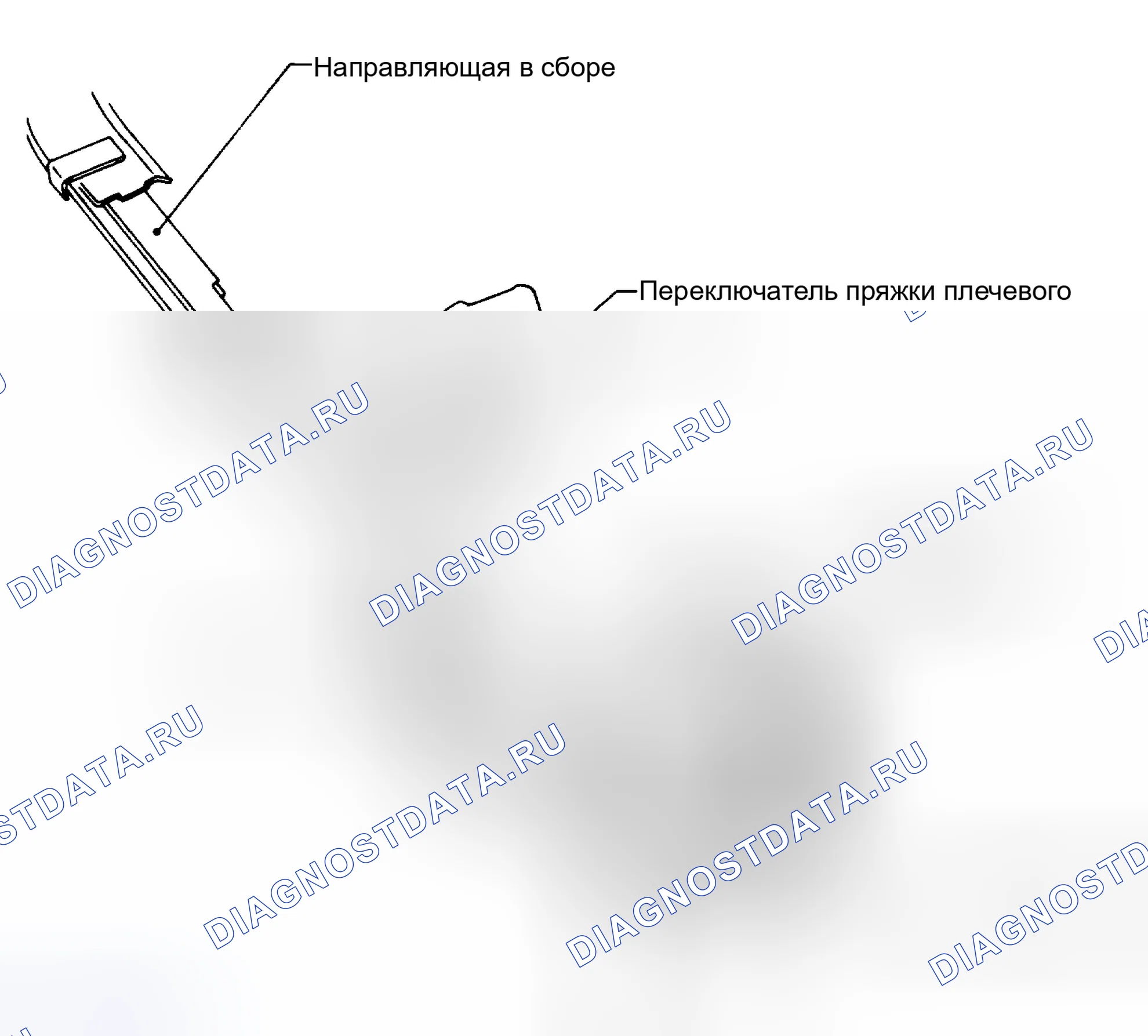 Рис. 6: Пряжка для плечевого ремня Sw., сборка и задний предел Sw.. Nissan Maxima J30