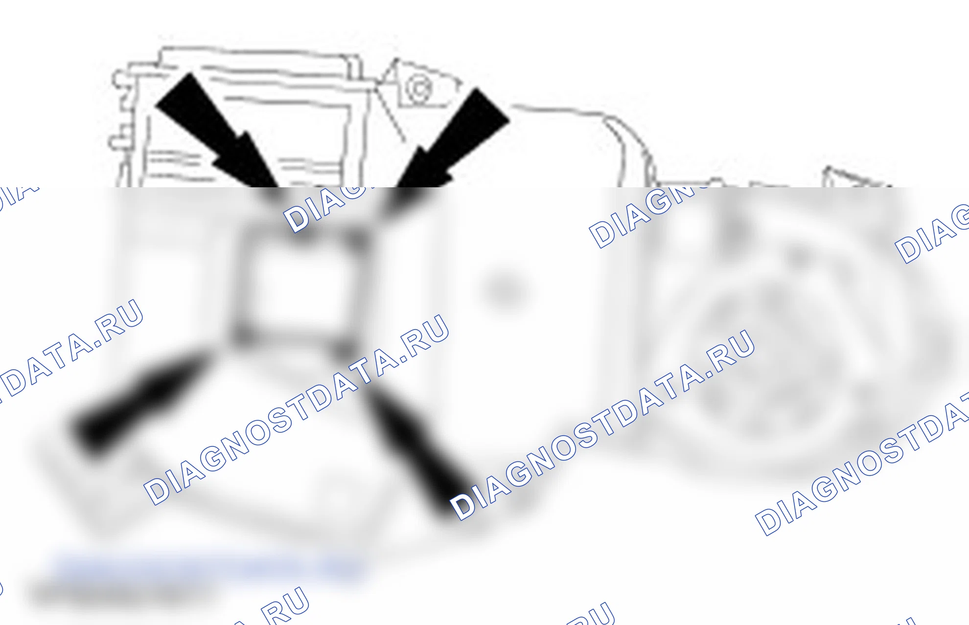 Разборка и сборка Корпус сердечника вспомогательного нагревателя. Ford Galaxy I рестайлинг
