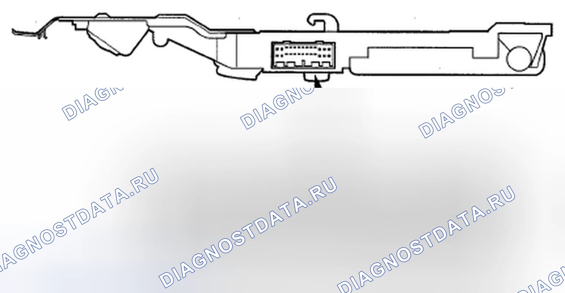 Рис. 54: Задний контроллер и экранный разъем для входов и выходов. Honda Odyssey IV