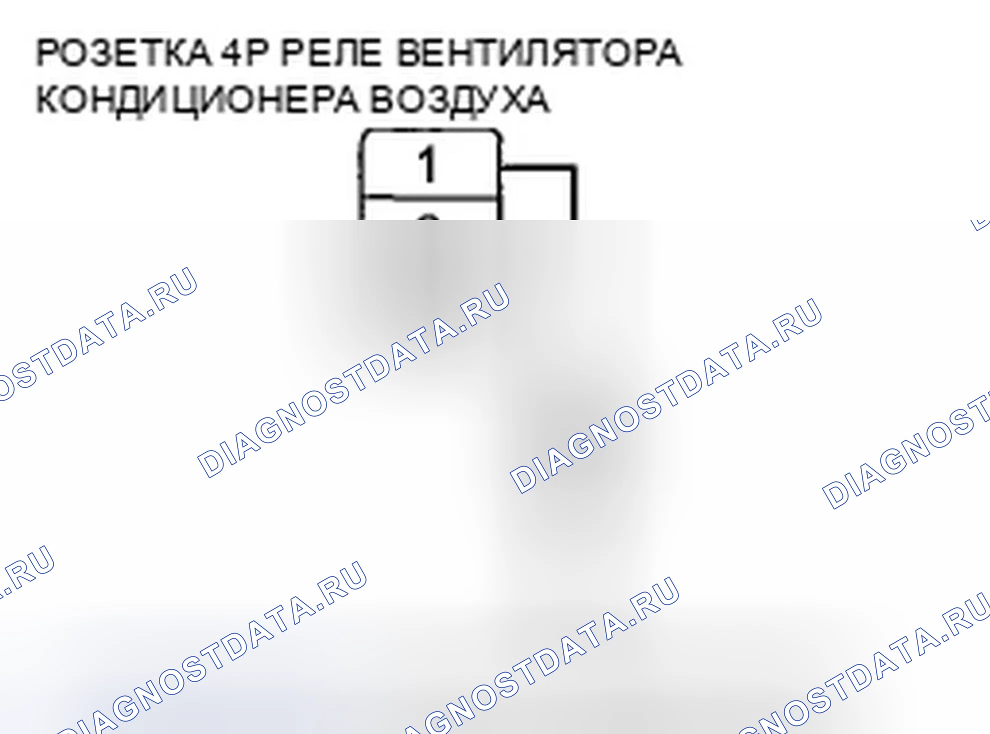 Рис. 22: Поиск и устранение неисправностей в высокоскоростной цепи вентилятора конденсатора переменного тока. Honda Pilot II