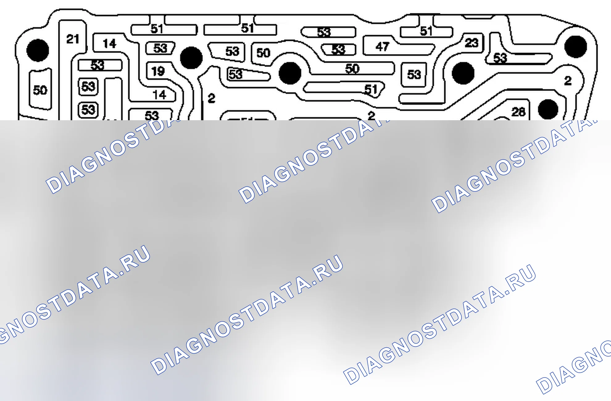 Рис. 27: Нижний корпус регулирующего клапана. GMC Acadia I рестайлинг
