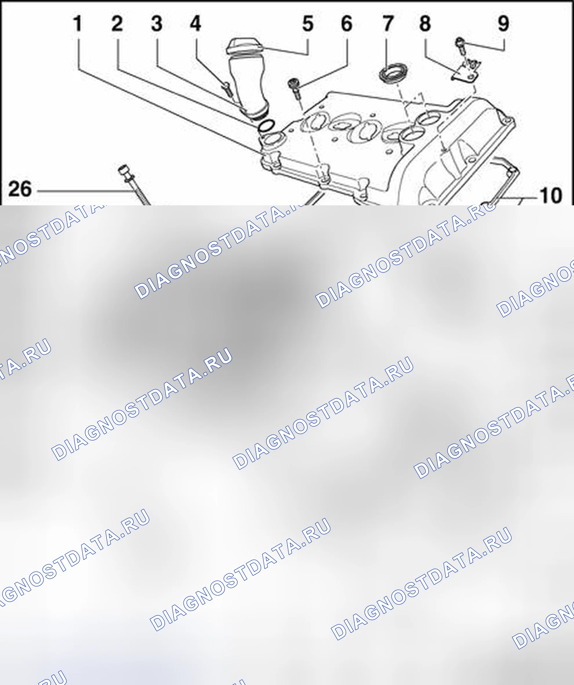 Рис. 82: Блок цилиндров 2. Volkswagen Passat B5 рестайлинг