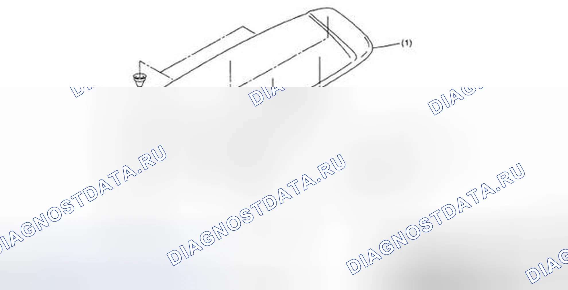 Рис. 25: СПОЙЛЕР КРЫШИ. Subaru Legacy BL/BP рестайлинг