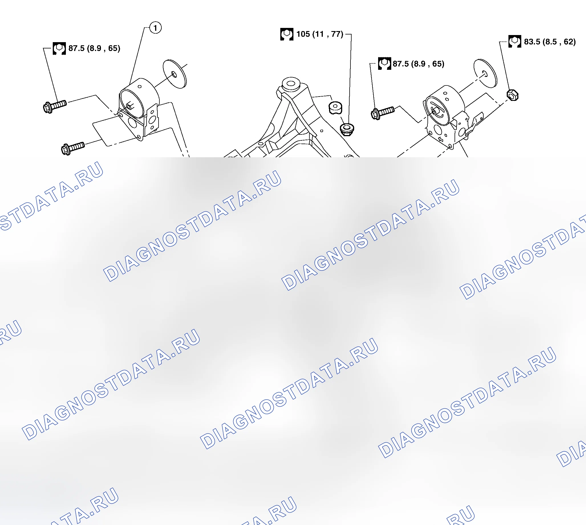 Рис. 13: Демонтаж и монтаж. Honda Mobilio I