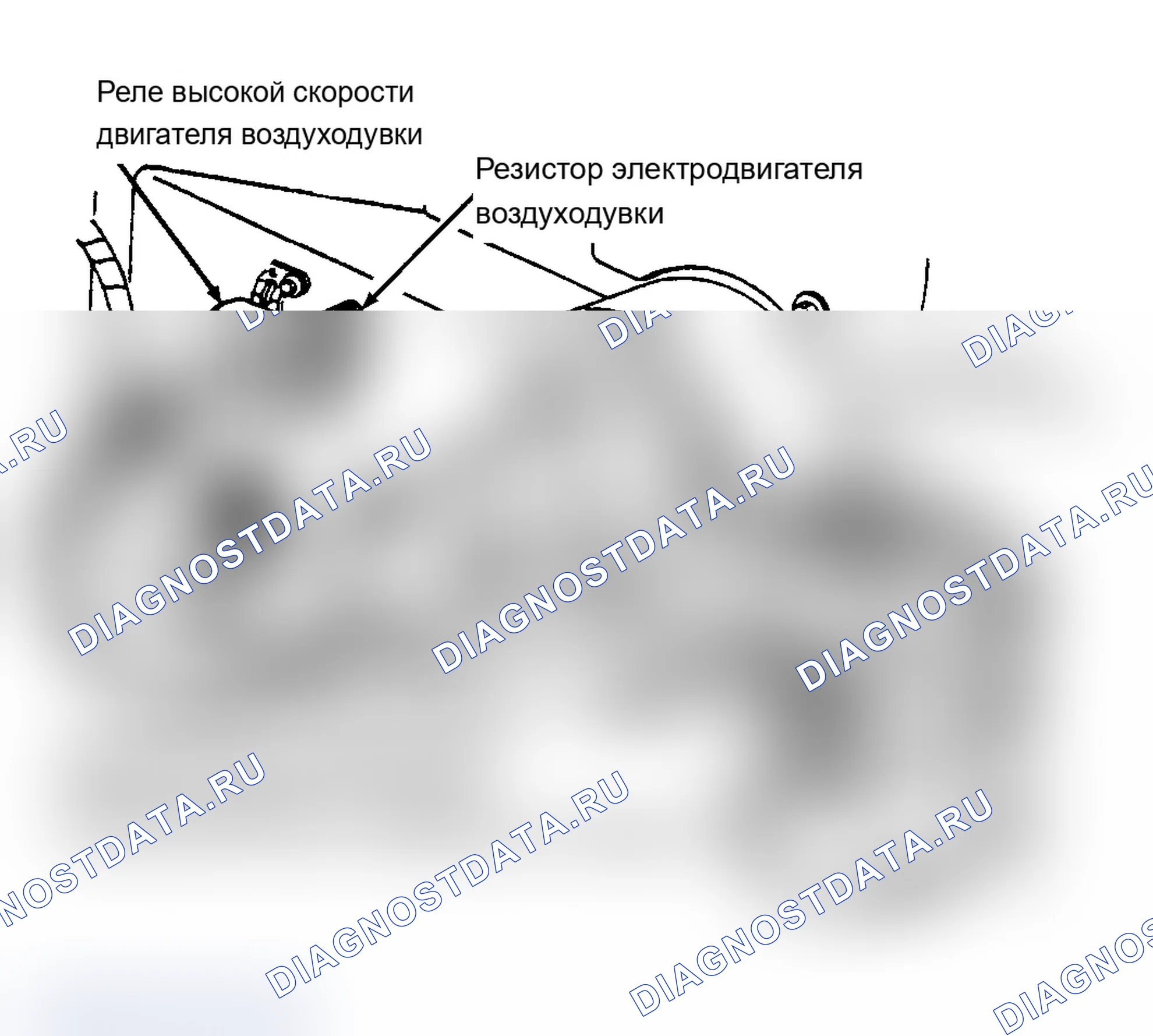Рис. 9: R&I ВЫСОКОСКОРОСТНОГО РЕЛЕ ДВИГАТЕЛЯ ВЕНТИЛЯТОРА. Chevrolet Lumina APV I