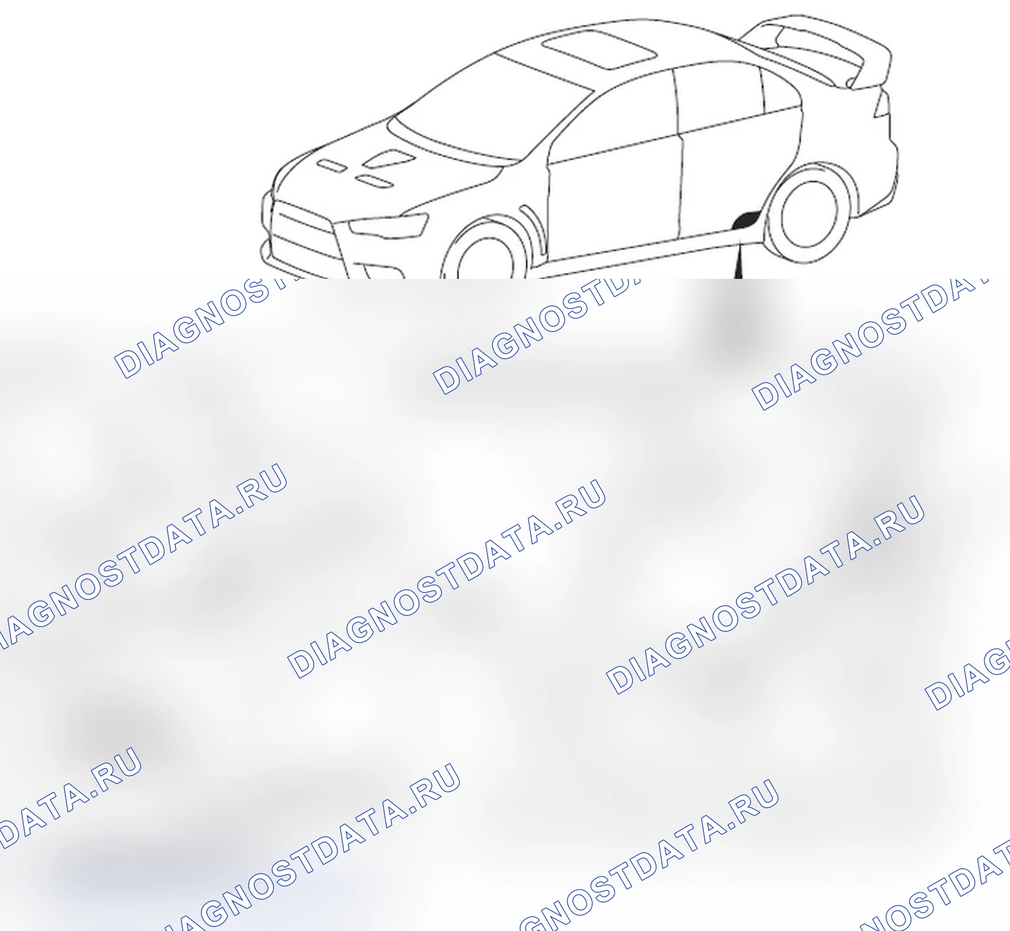 Рис. 72: >> A <<МОНТАЖ ЗАЩИТНОЙ ПЛЕНКИ. Mitsubishi Lancer Ralliart X рестайлинг