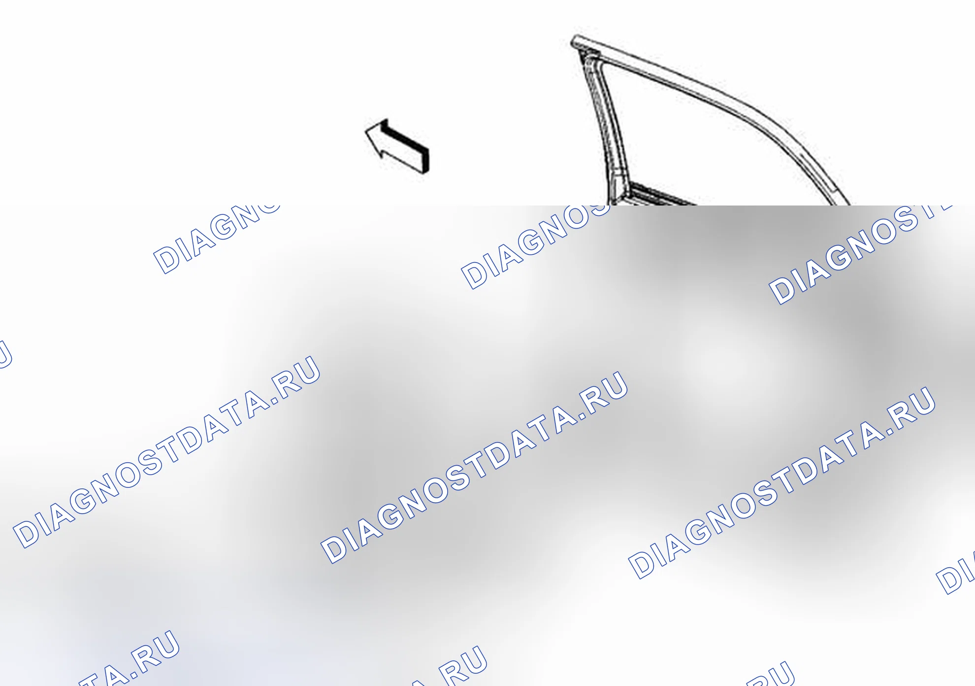 Рис. 30: Замена обивка задней стороны двери. Kia Ceed JD рестайлинг