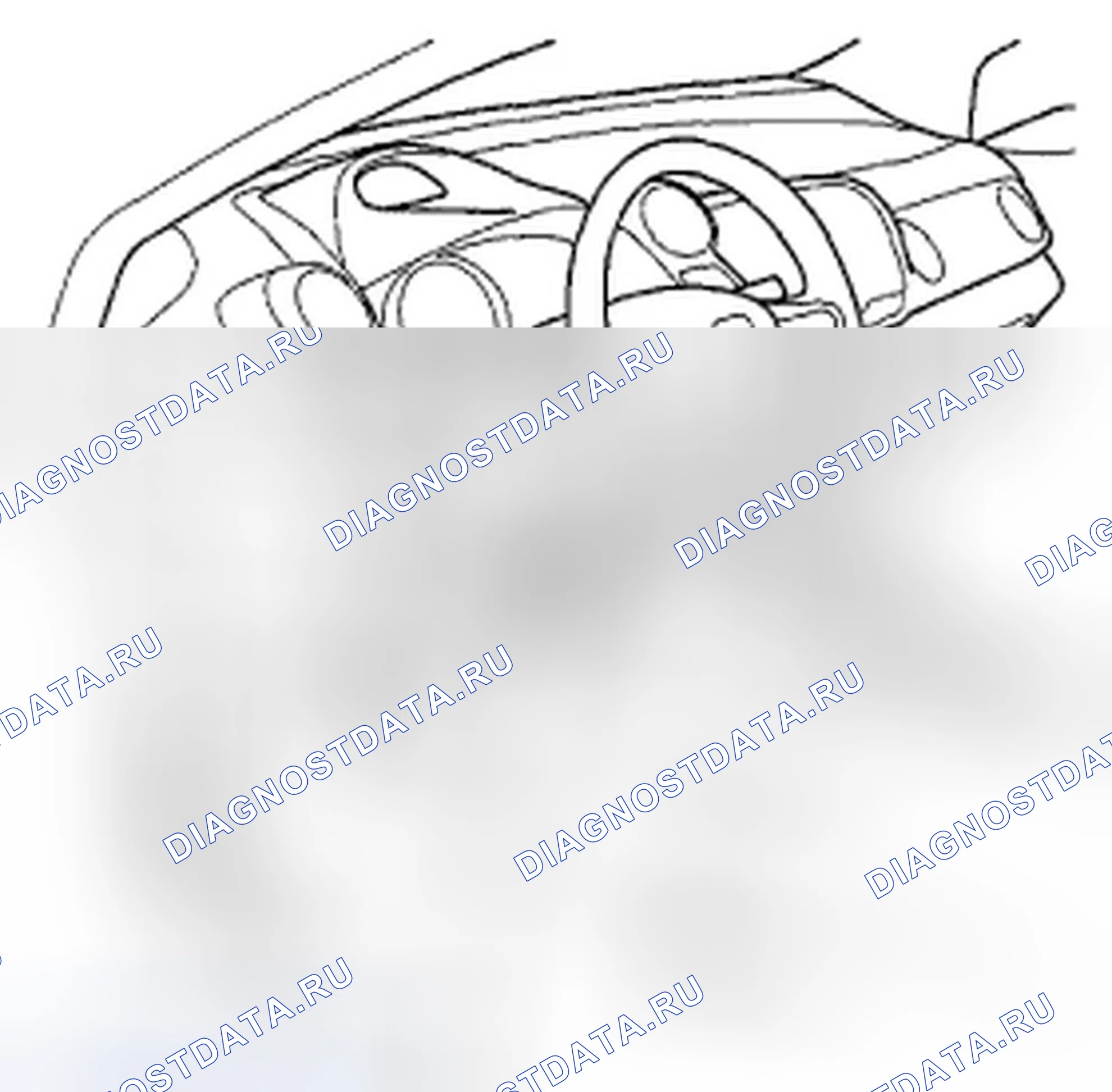 Рис. 4: Проверка работы датчика положения сиденья водителя. Honda Insight ZE2