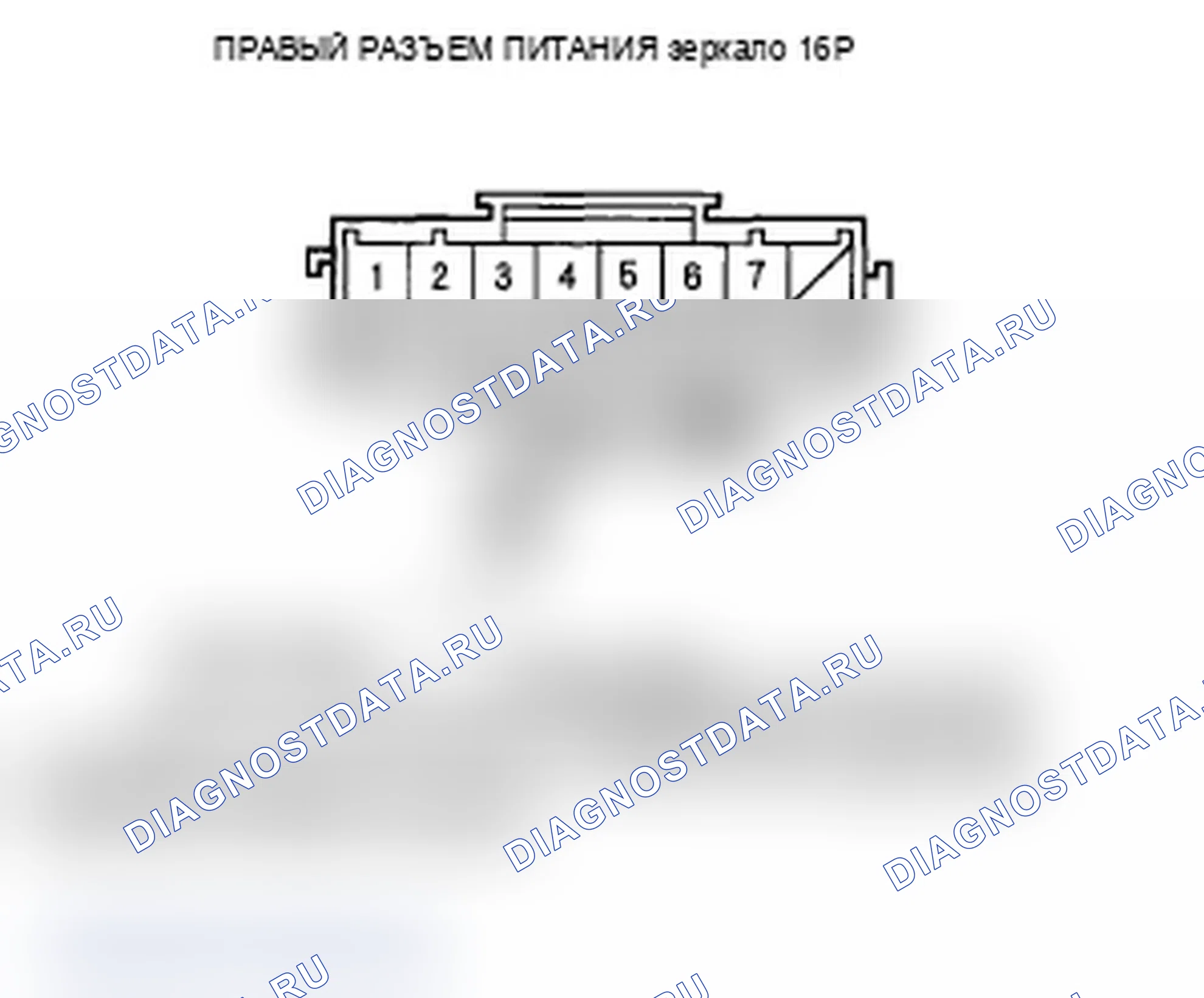 Рис. 85: B2185 расшифровка кода ошибки: ошибка сигнала датчика вертикального положения правого силового зеркала. Acura RL II рестайлинг