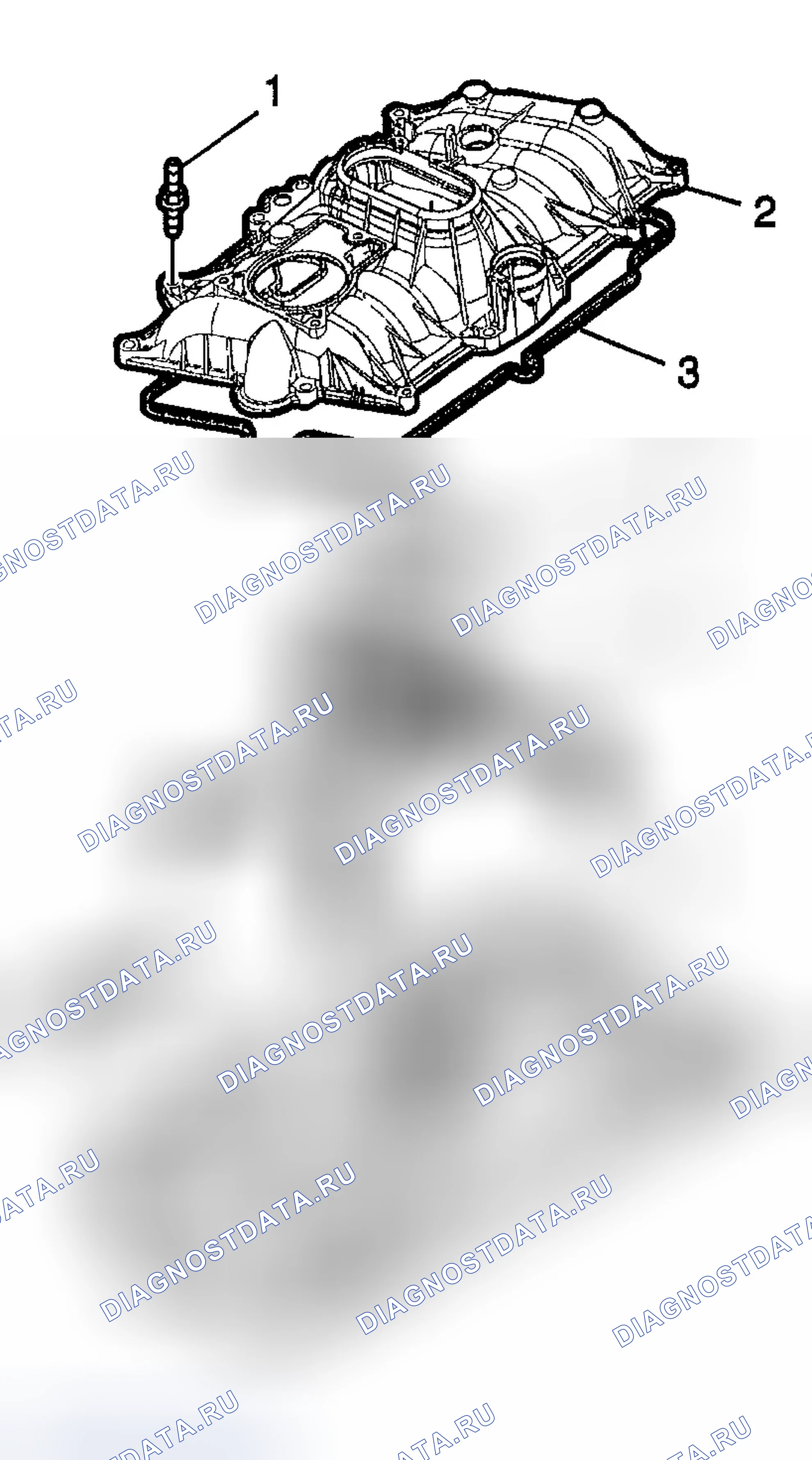 Рис. 289: Сборка впускного коллектора. GMC Yukon Denali 