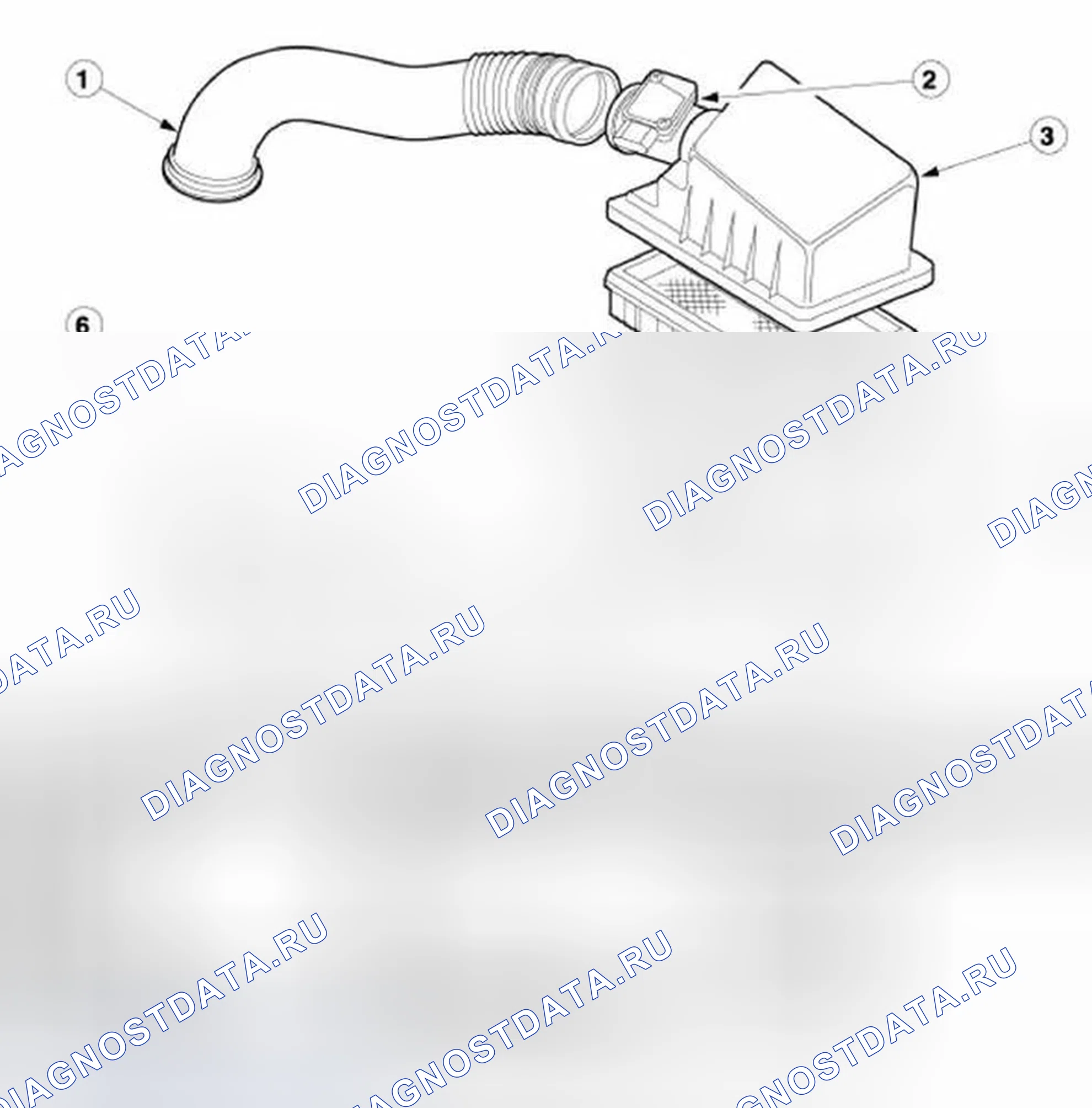 Рис. 1: Двигатель SPI 2.0L показан, 2.0L Zetec-E похож. Ford Focus I рестайлинг