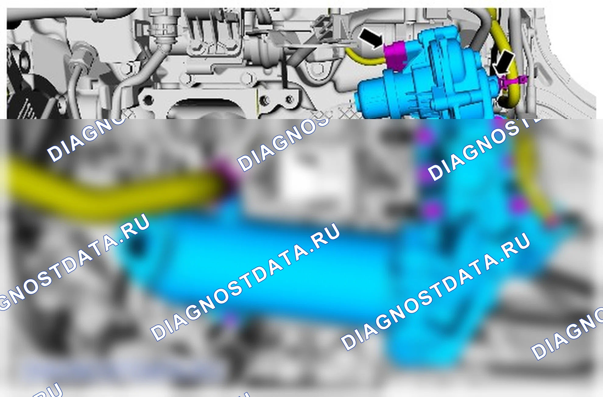 Как снять и установить охладитель системы рециркуляции отработавших газов (EGR). Ford Transit VIII