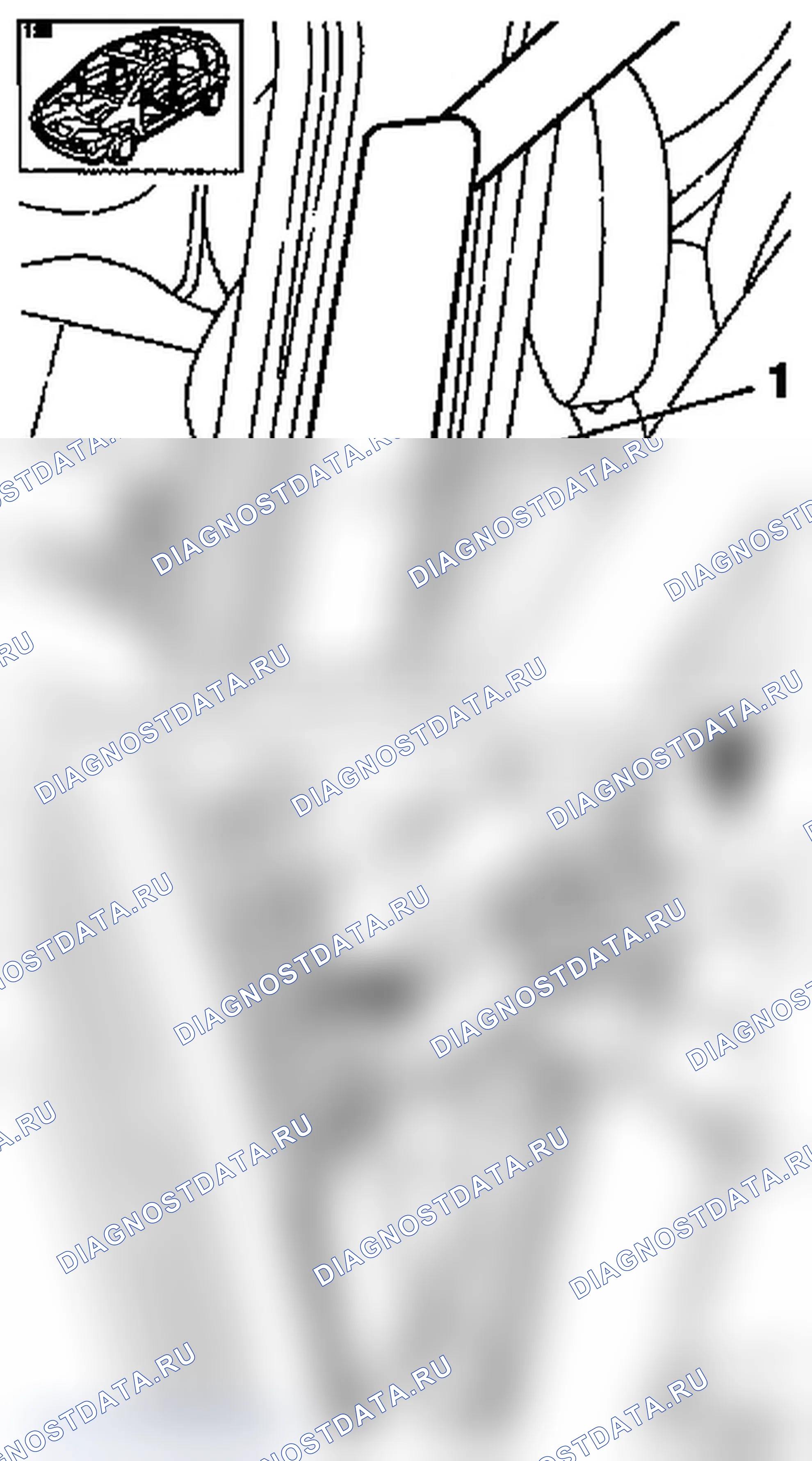 Заменить облицовку средней стойки снаружи (модель F 68). Opel Corsa C