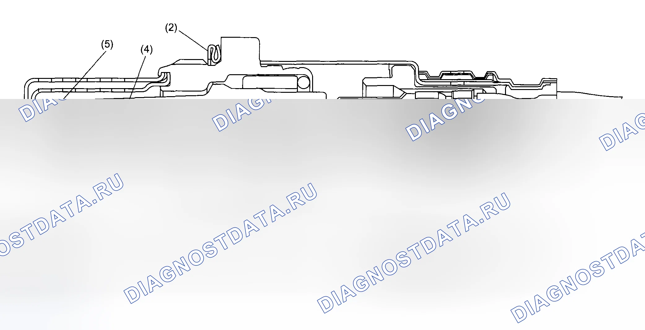 Рис. 44: ЗАДНИЙ КИСЛОРОДНЫЙ ДАТЧИК. Subaru Impreza WRX GH