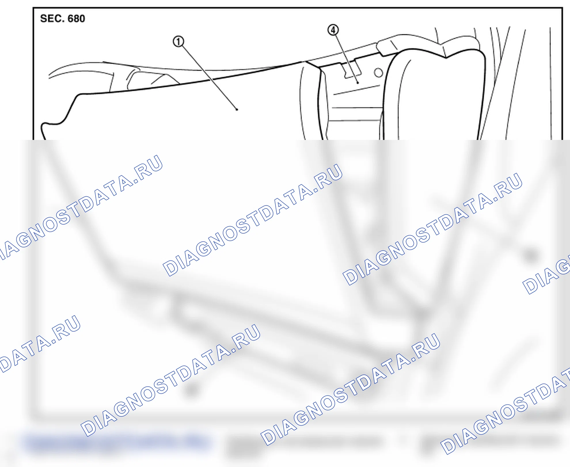 Рис. 11: ПЕРЧАТОЧНЫЙ ЯЩИК: Расположение компонентов. Infiniti M35 III рестайлинг