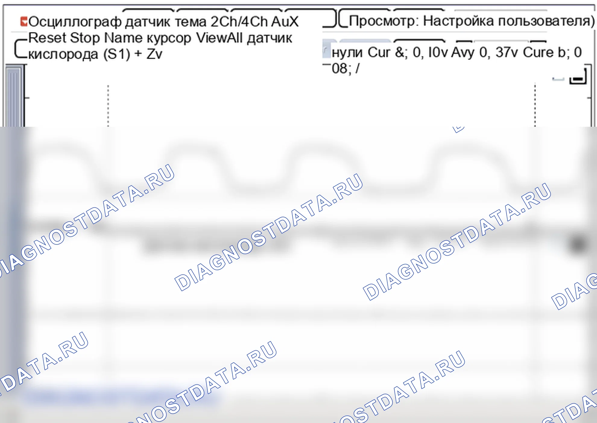 Анализ формы сигнала и данных — Датчик нагретого кислорода (подогреваемый кислородный датчик). Hyundai Genesis Coupe(Bk)-U.S. I