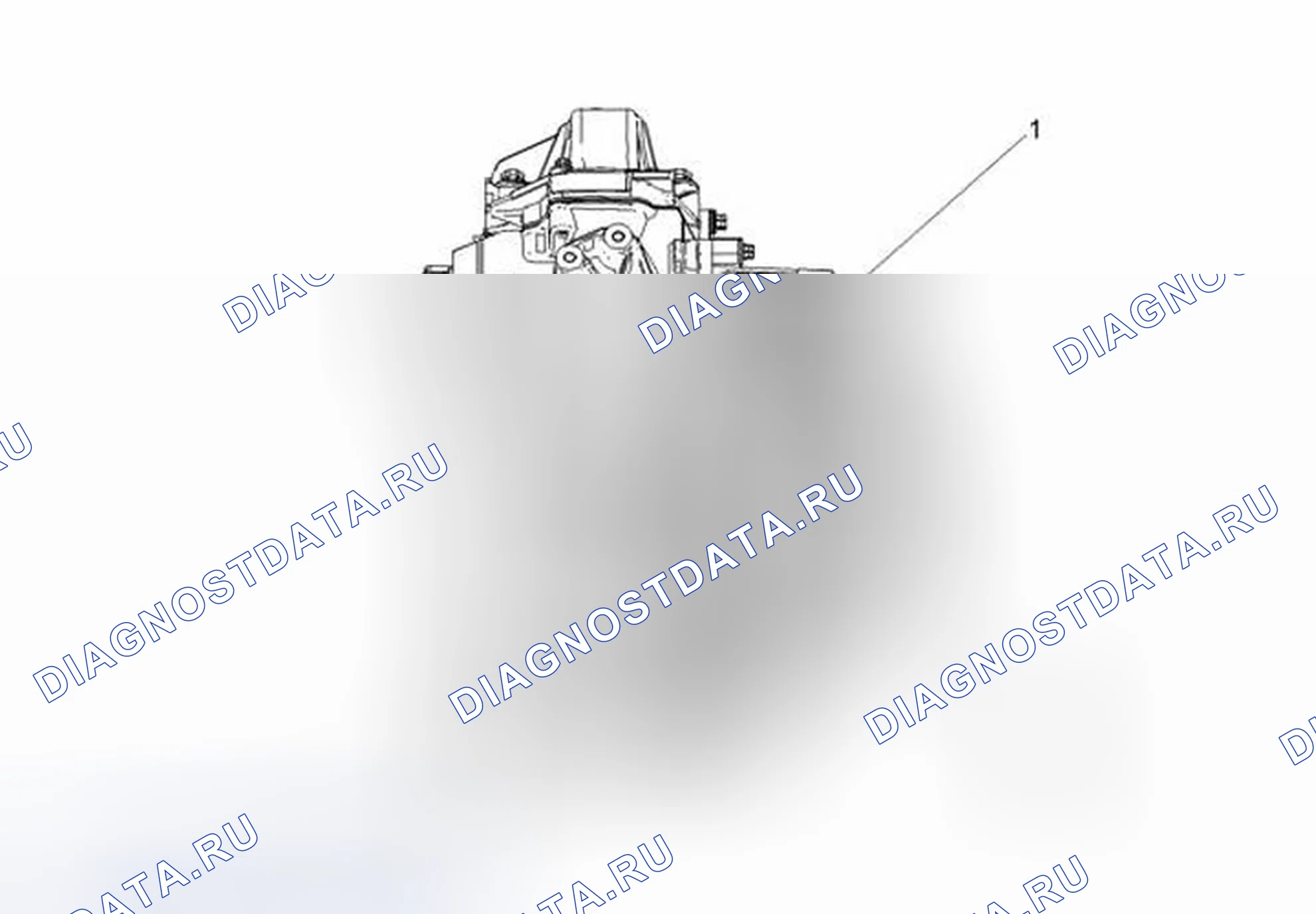 Рис. 17: Компоненты механической коробки передач - сверху (MZ0). Chevrolet Orlando I