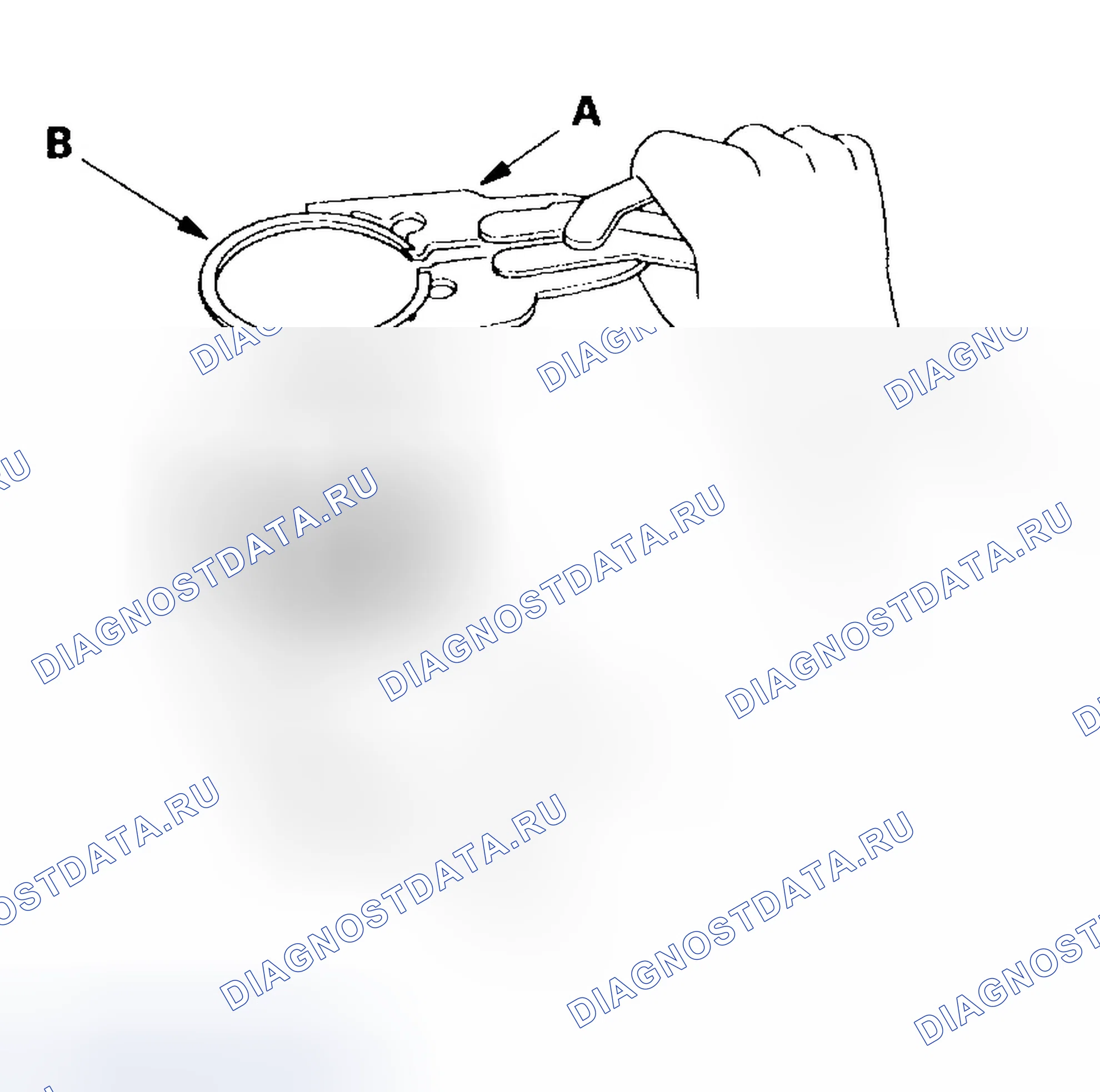 Рис. 28: Замена поршневого кольца. Honda Odyssey II